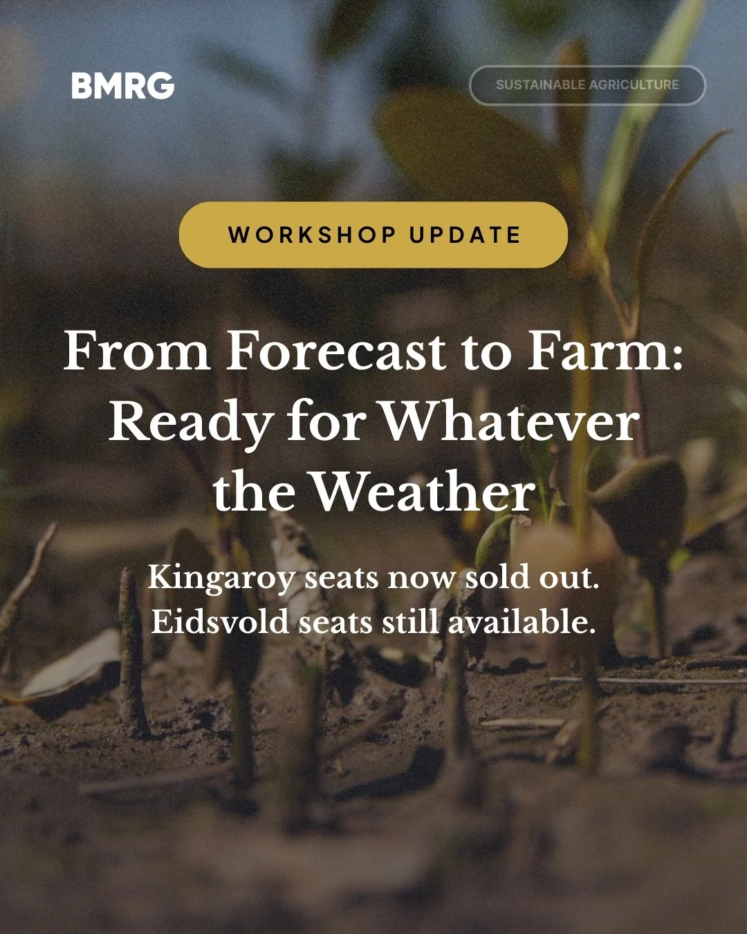 Kingaroy workshop is now fully booked.
Places are still available in Eidsvold.
Now featuring Dr. David Jones from the Bureau of Meteorology.

Join us for From Forecast to Farm, a practical, hands-on workshop designed to help landholders build the ski