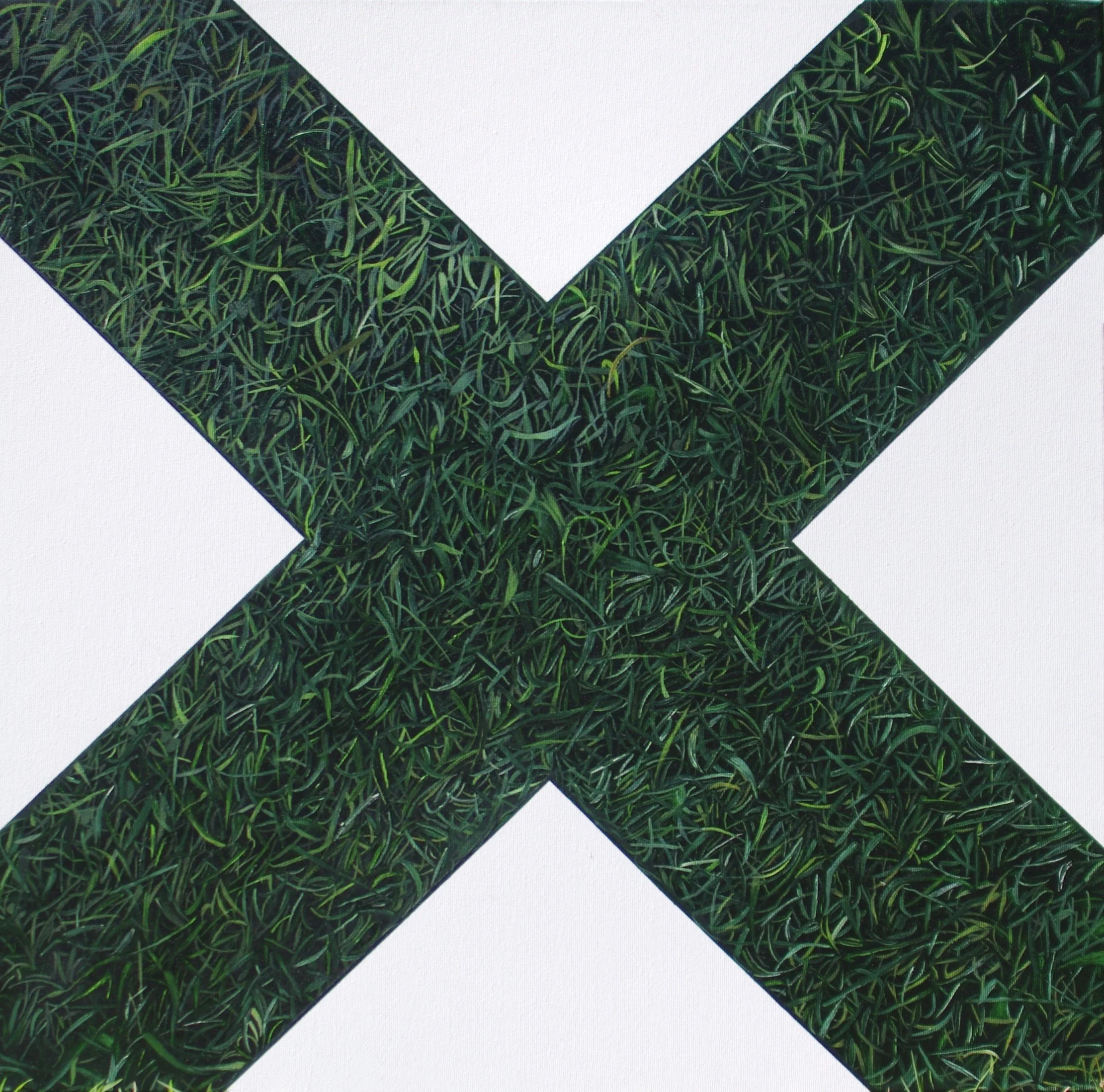 cross, oil on canvas, 70x70x4 cm 