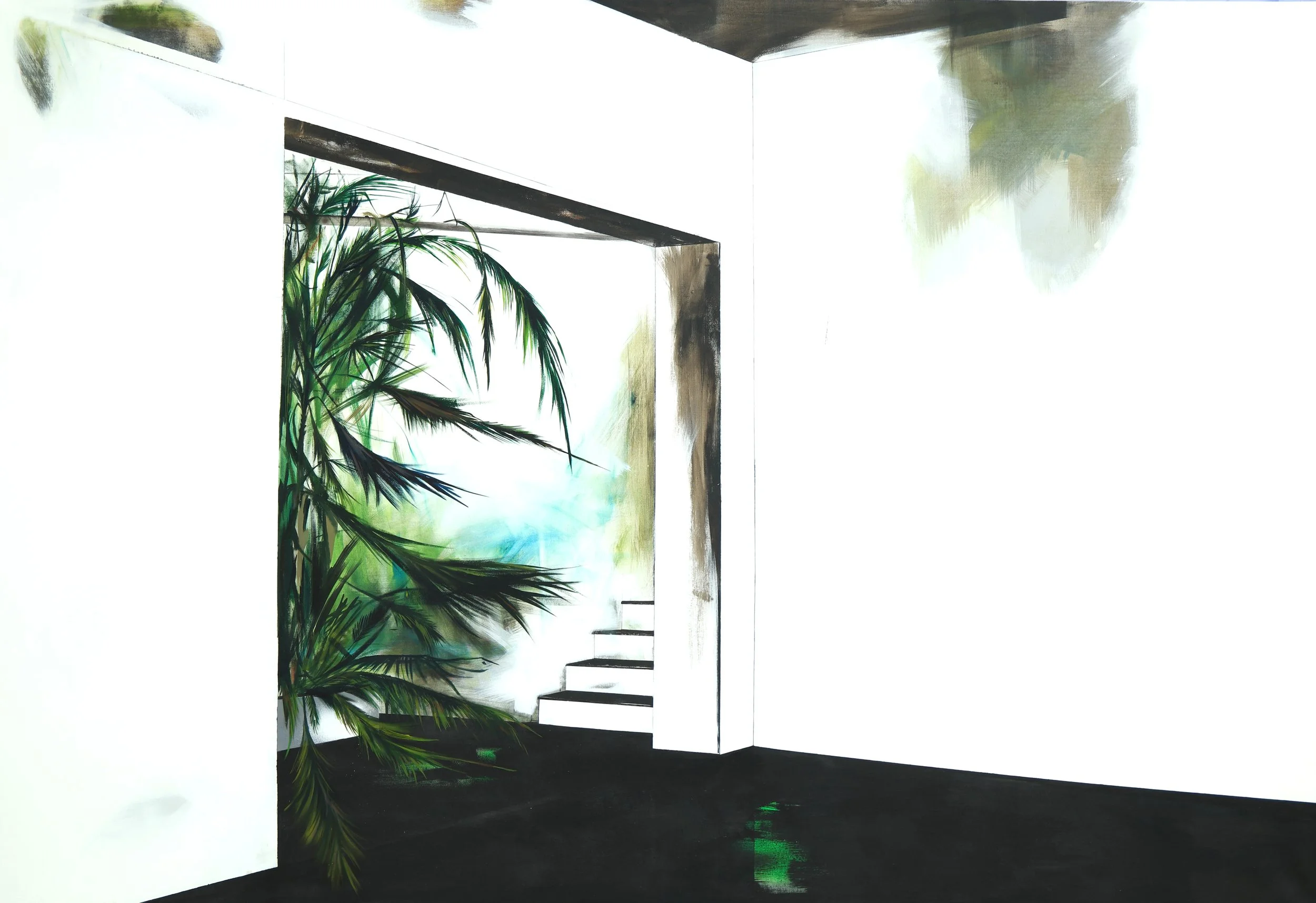 the orangery, oil on canvas, 135 x 200 x 4 cm, 2013
