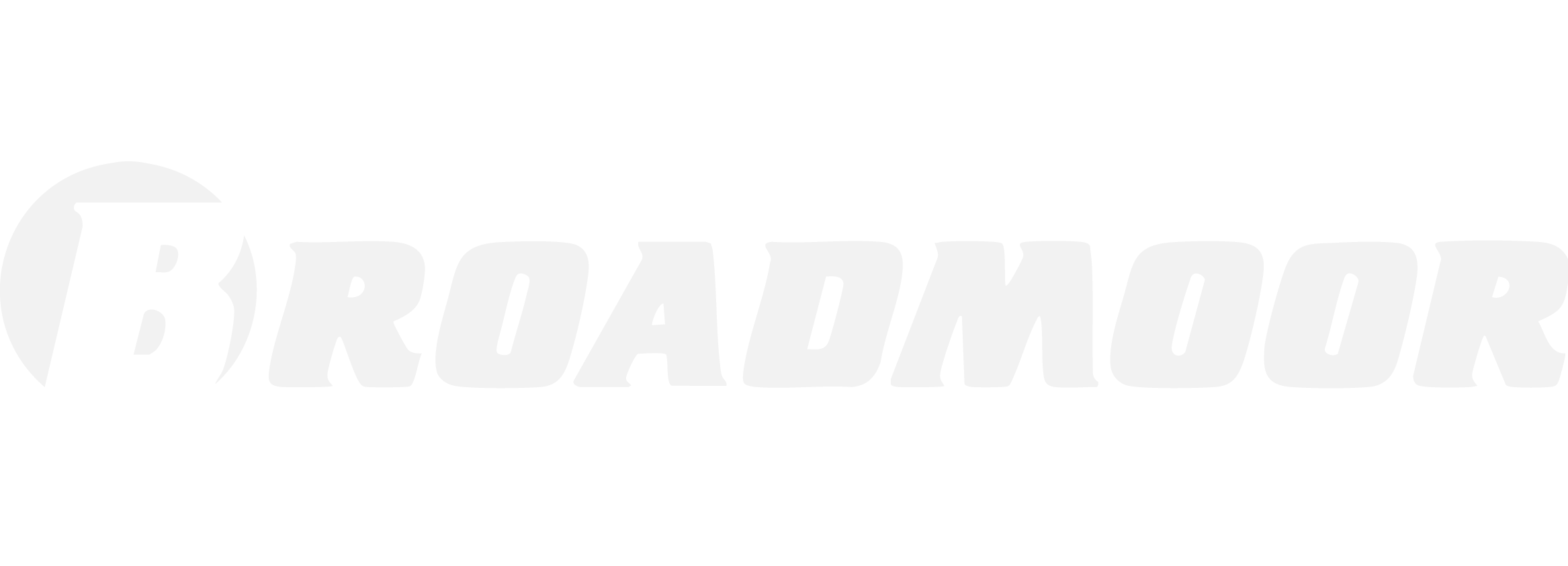 Broamer superhero logo in white and black