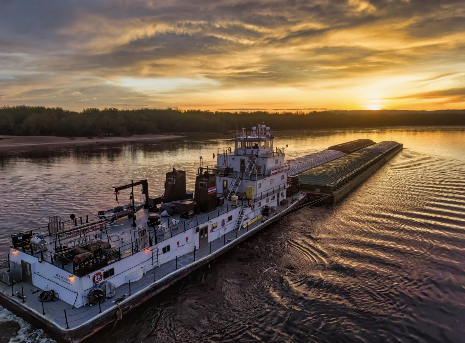 Barge and vessel regulatory decals and lettering by OPA Signs & Graphics