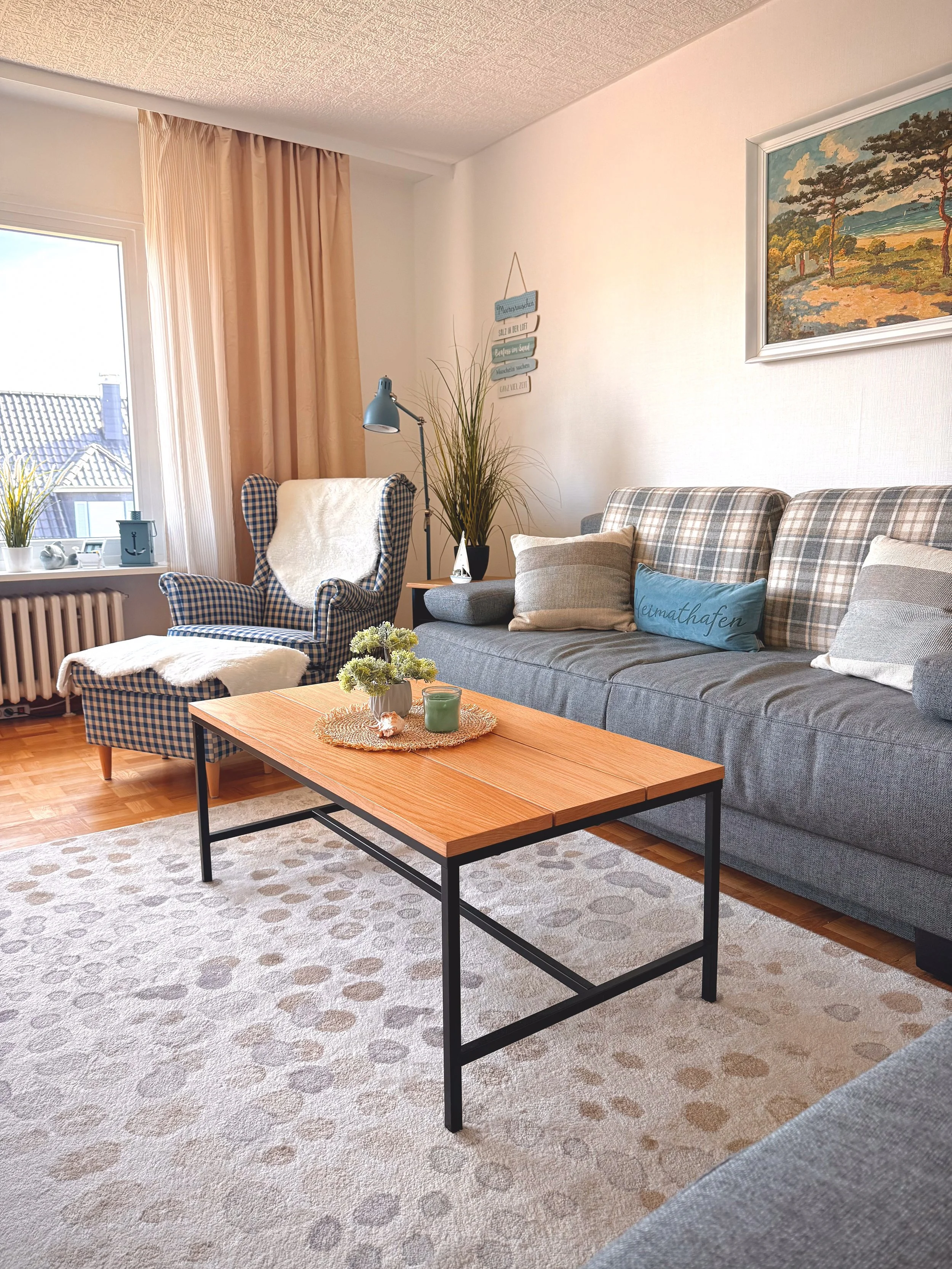 Wohnzimmer Erdgeschoss Ferienwohnung Scharbeutz