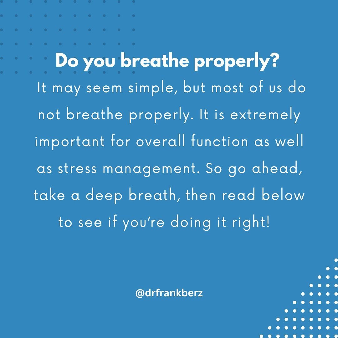 Did you know that the way we breathe can have a big impact on our overall well-being? Today, I want to talk about the importance of proper breathing mechanics. Most of us breath  with our chests, and when we do this we do not use the majority of our 