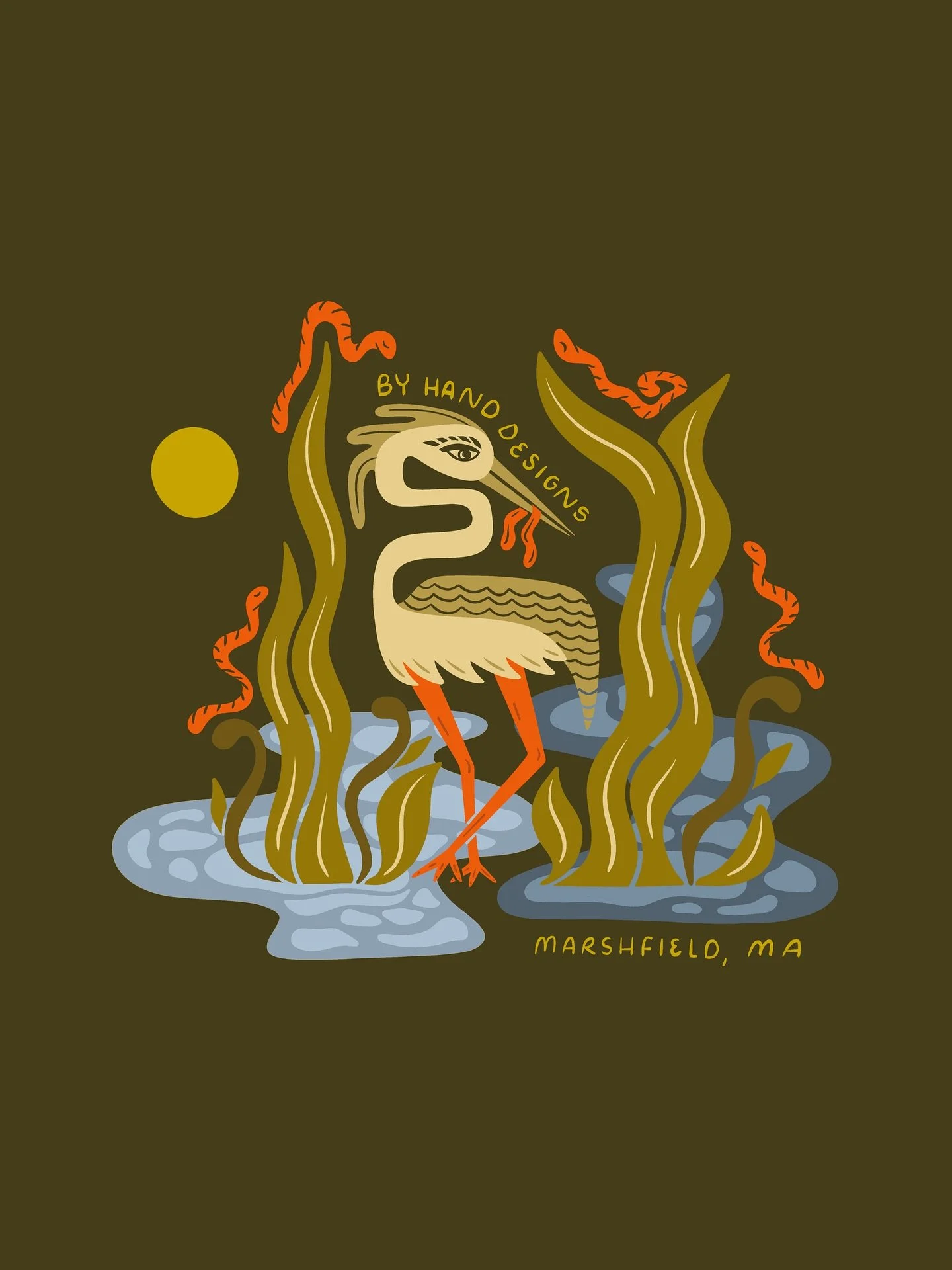 Herons and earthworms my two favorite critters chillin in the tall grass of the marshlands🪱

We&rsquo;ve been loving walks through the local nature preserves and it&rsquo;s inspired a fun Friday freestyle doodle✌️

Got any requests or critter ideas 