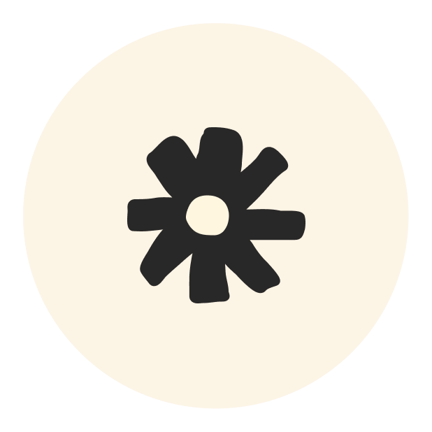 A stylized abstract hand-crafted illustration drawing of a flower