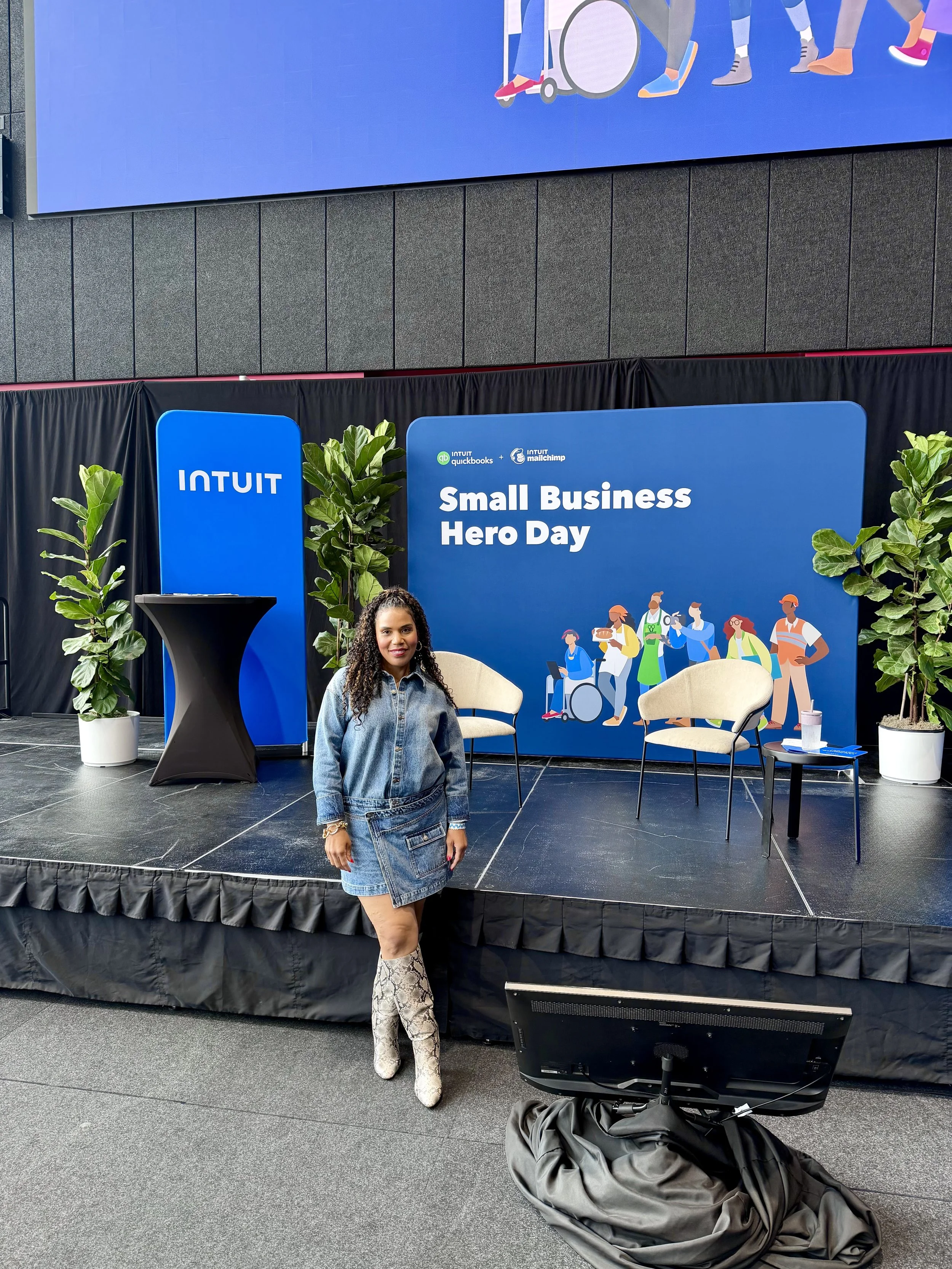 Victoria Chantel at QuickBooks Small Business Hero Day