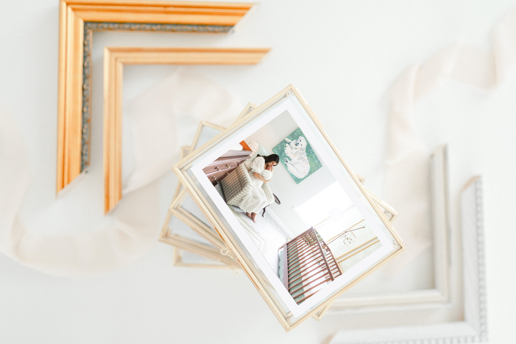 holiday gift glass box with prints from your session