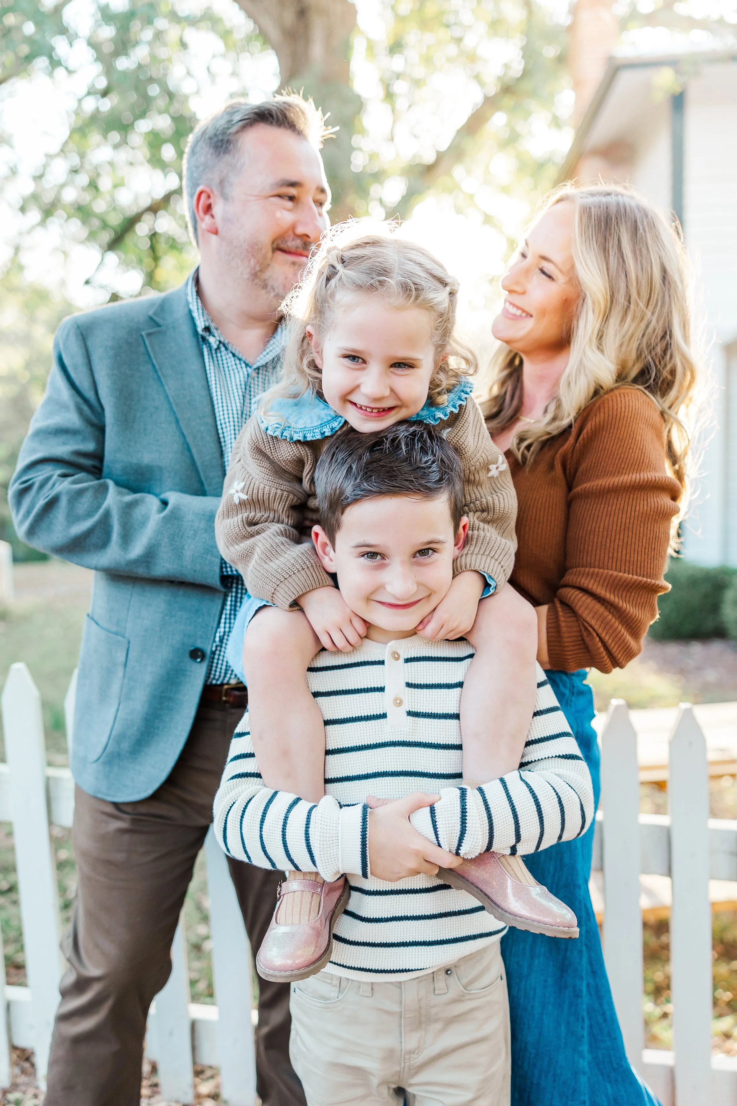 family photo raleigh NC bright light sunny
