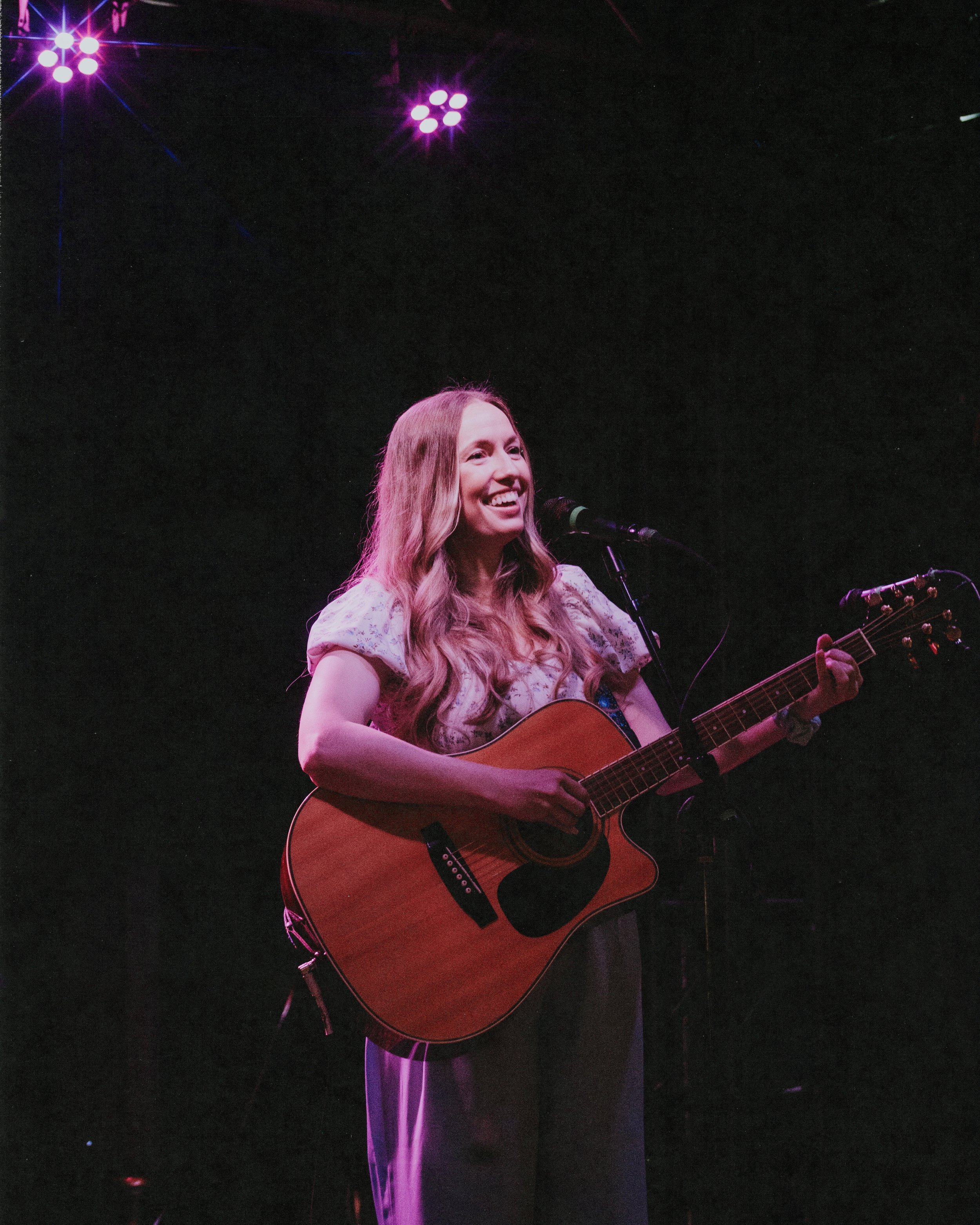 Emily Henry, current #E4HMGMT artist, playing. Photo by Elyza Reinhart.