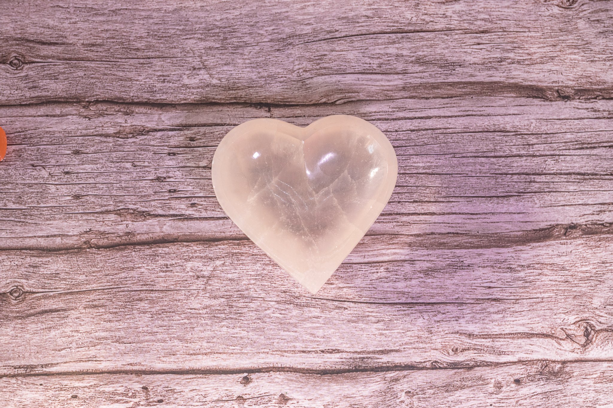 Selenite Heart Bowl