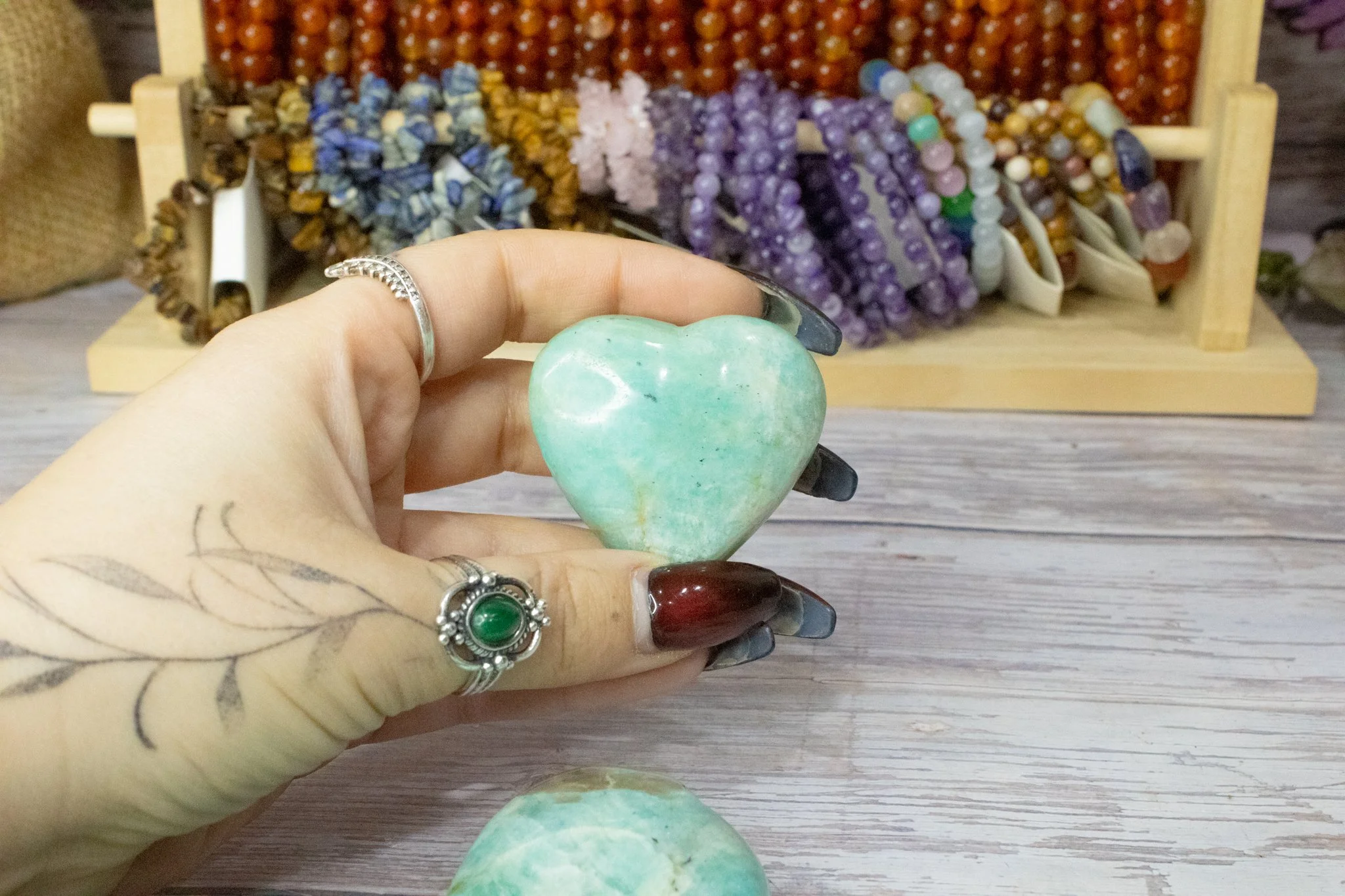 Amazonite Heart