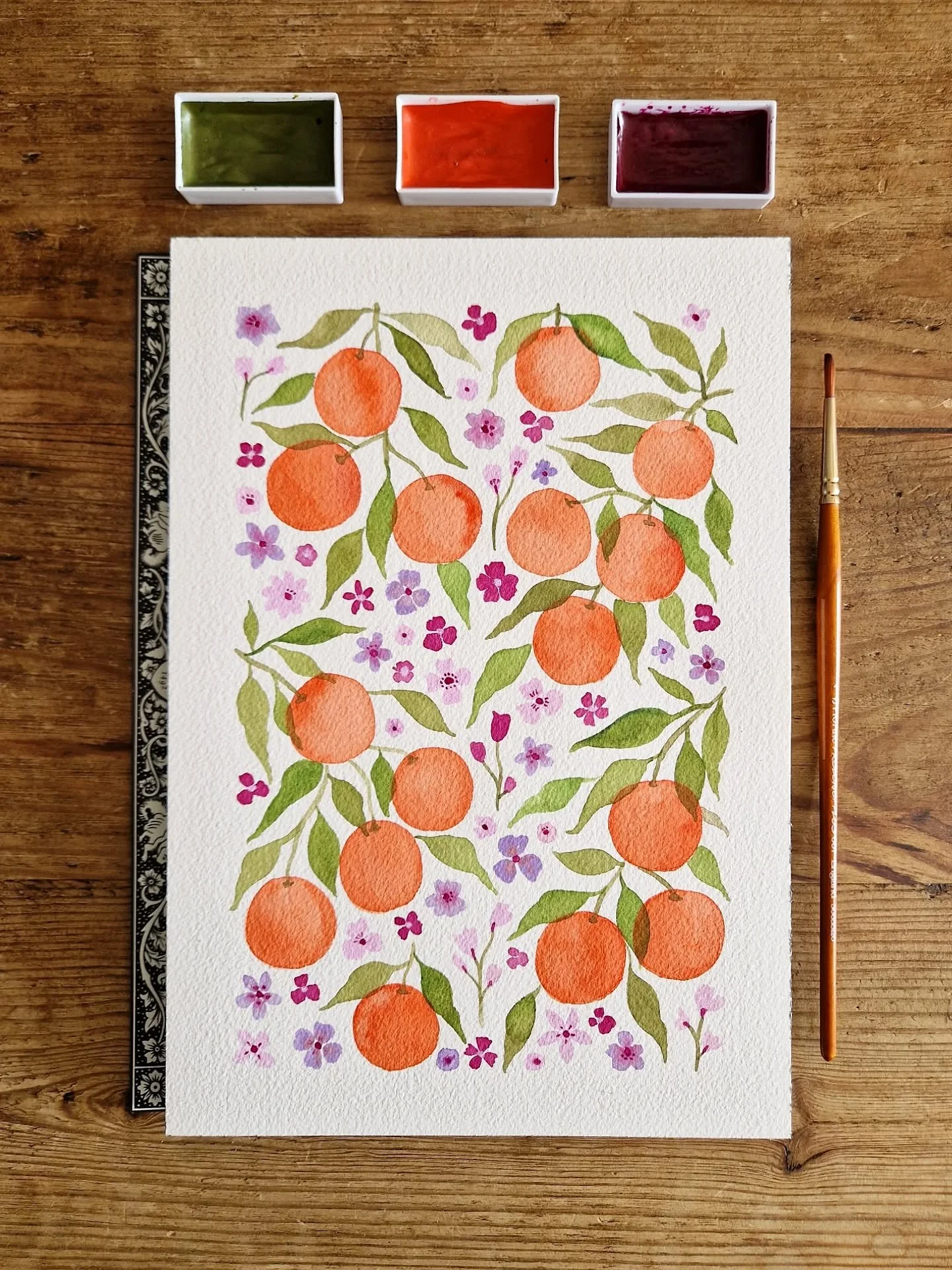 Waiting patiently to go away for some sun, beach and fresh oranges 🍊! Can't wait for a mini break 😎. Hope everyone is having a good Summer so far 🌞🌸
.
.
#flowerart&nbsp;#floralillustration&nbsp;#floralart&nbsp;#floralwatercolor&nbsp;#floralwaterc