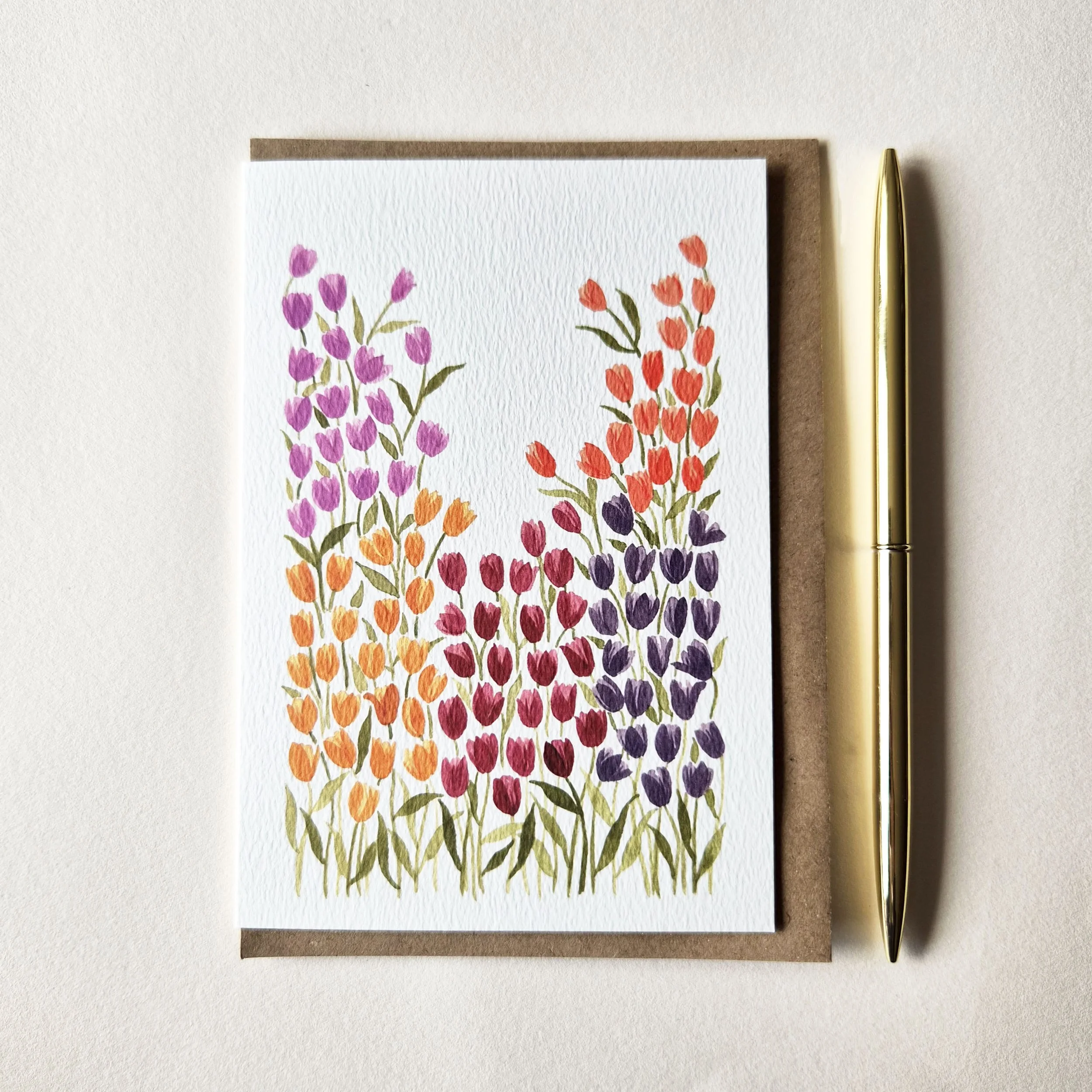 Tulip Field - A6 card