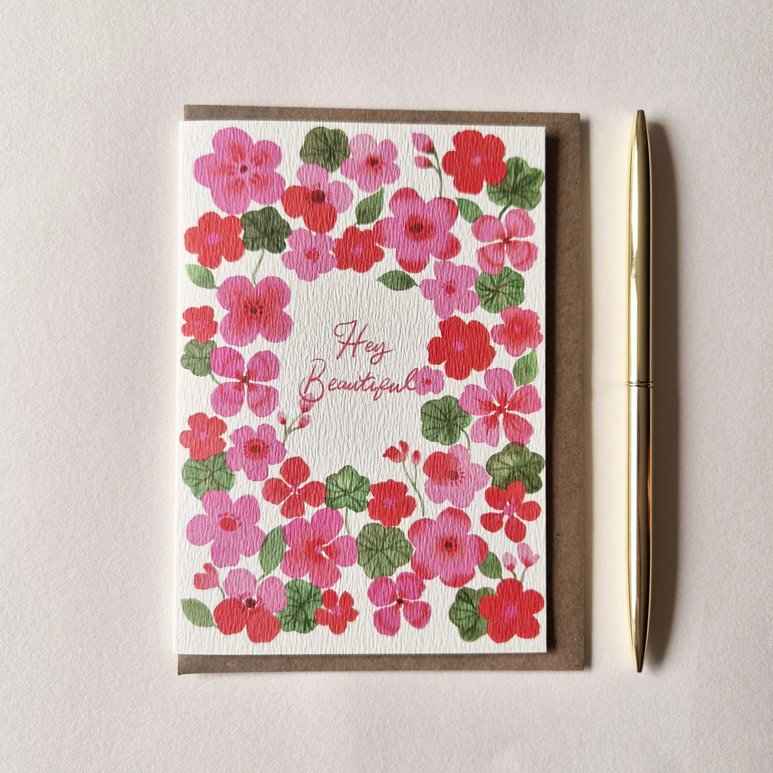Hey Beautiful - A6 card