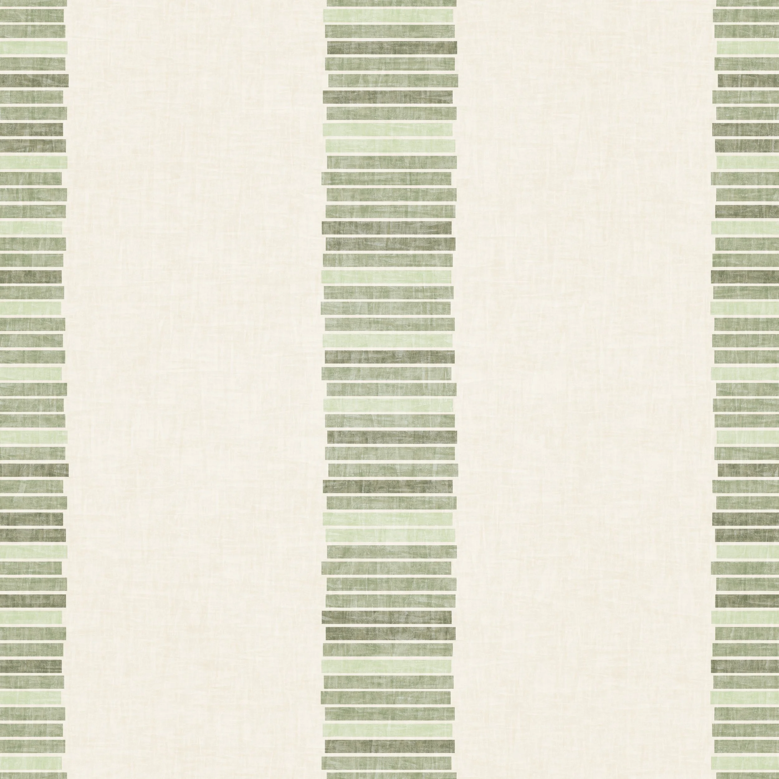 Vertical columns of rectangles in various shades of sage green on a cream background.
