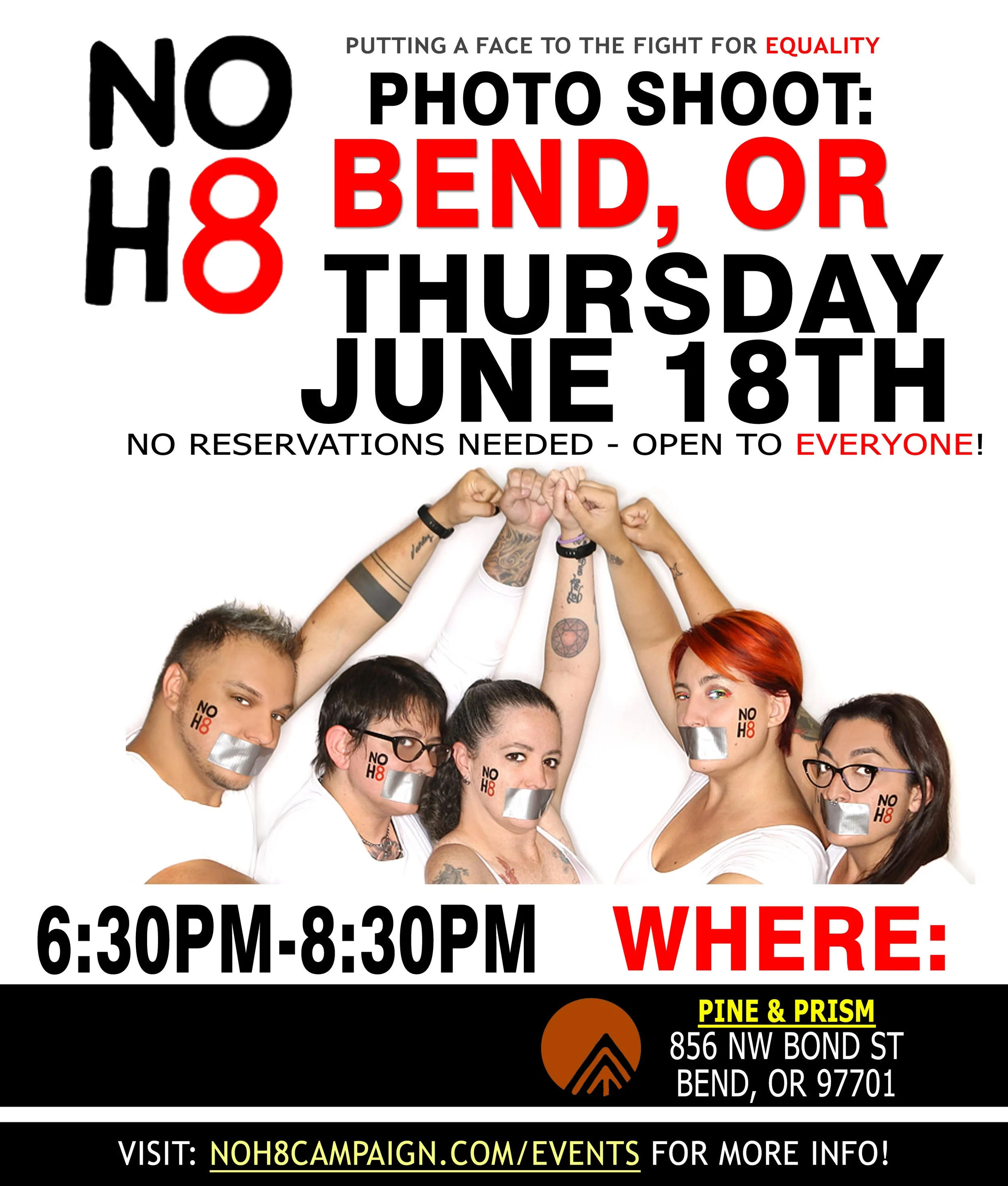 #NOH8 Campaign Open Photo Shoot