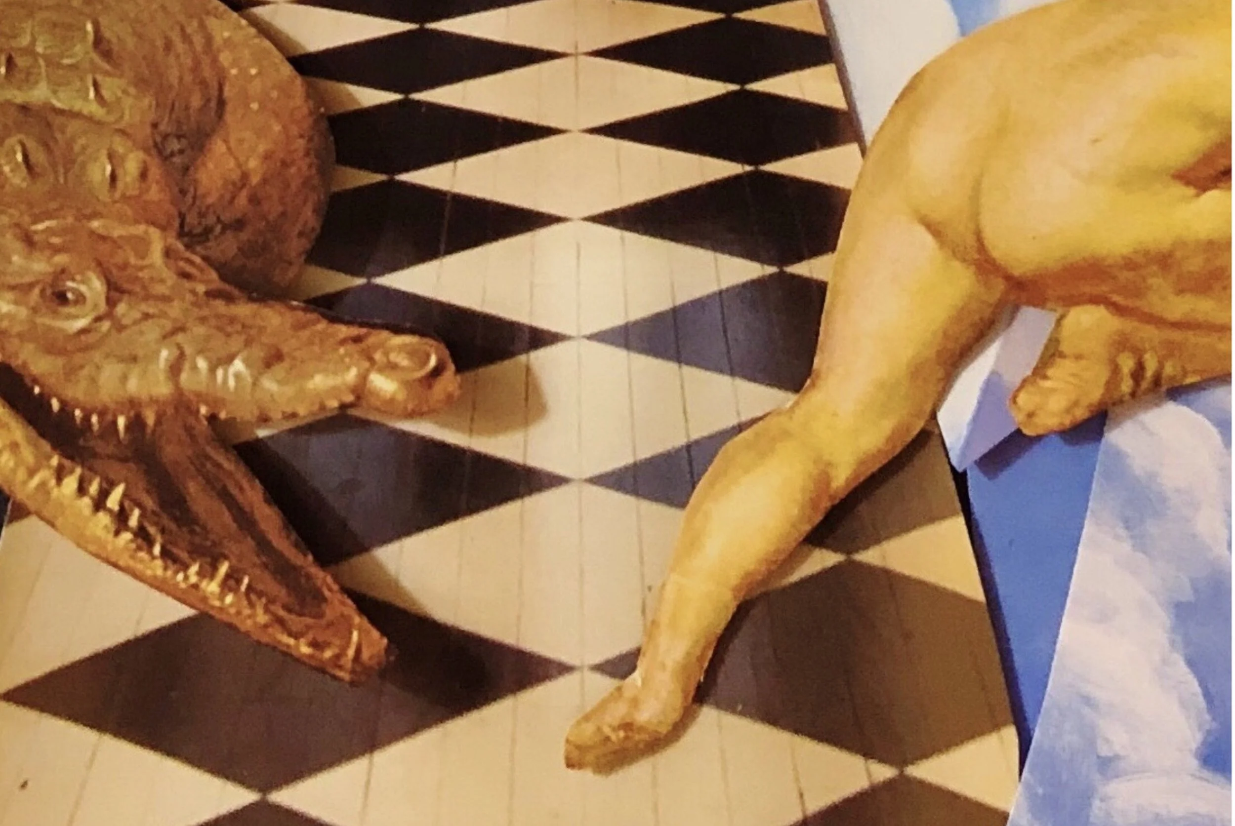 DO NOT LOOK BACK, mixed media collage, digital print, 2021 