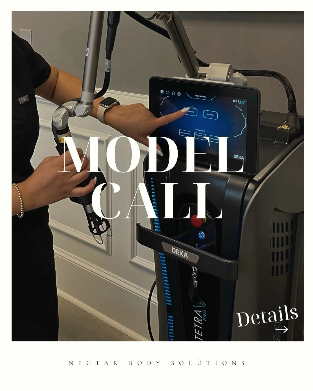 ✨ MODEL CALL ✨
We&rsquo;re looking for 1 model for a CO₂ Full Face + Neck Treatment! 🤍

Our OG price: $800
✨ MODEL PRICE: $400 ✨

Want to include your hands?
🤍 Add hands for just $125 (OG $250)!
📅 Monday, August 31st at 2 PM

Interested in being o