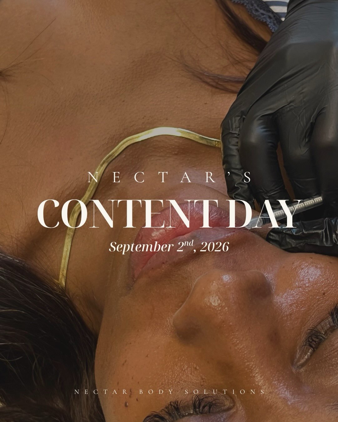 ✨ CONTENT DAY IS COMING! ✨
We&rsquo;re looking for clients who are ready to glow, relax, and be part of our content day! 🤍
Join us on September 2nd, 2026 and receive 25% OFF your service when you allow us to film your treatment for our socials.✨
Thi
