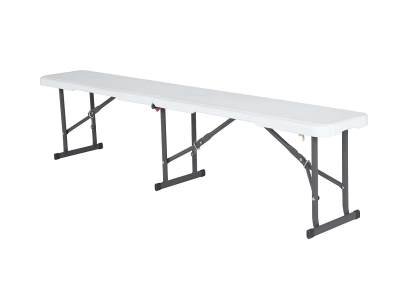 White Plastic Bench for Seating
