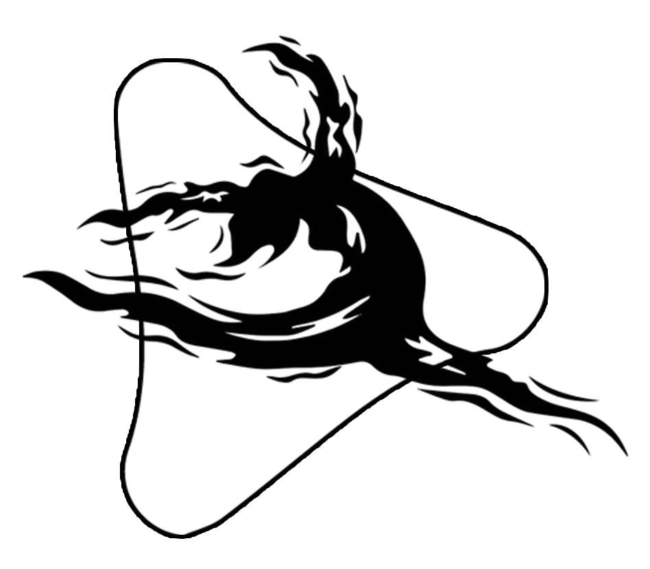 Black and white high-contrast abstract image of a person's face and a bird flying.