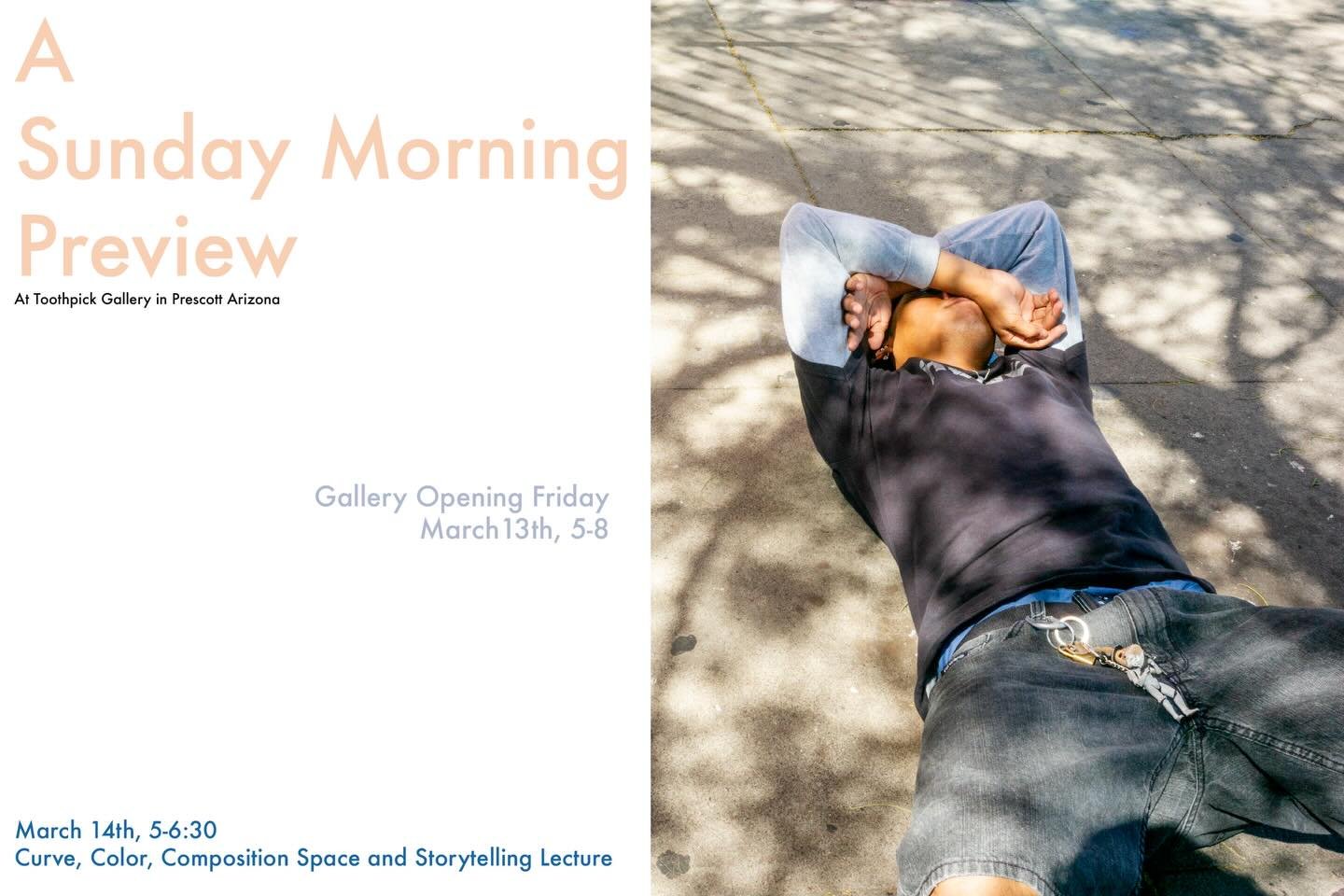 I will be having my solo show and lecture in Prescott at @toothpickprescott on March 13th and March 14th 

This show is a preview and early look at my next book project, A Sunday Morning , that explores my connection and relationship with skateboardi