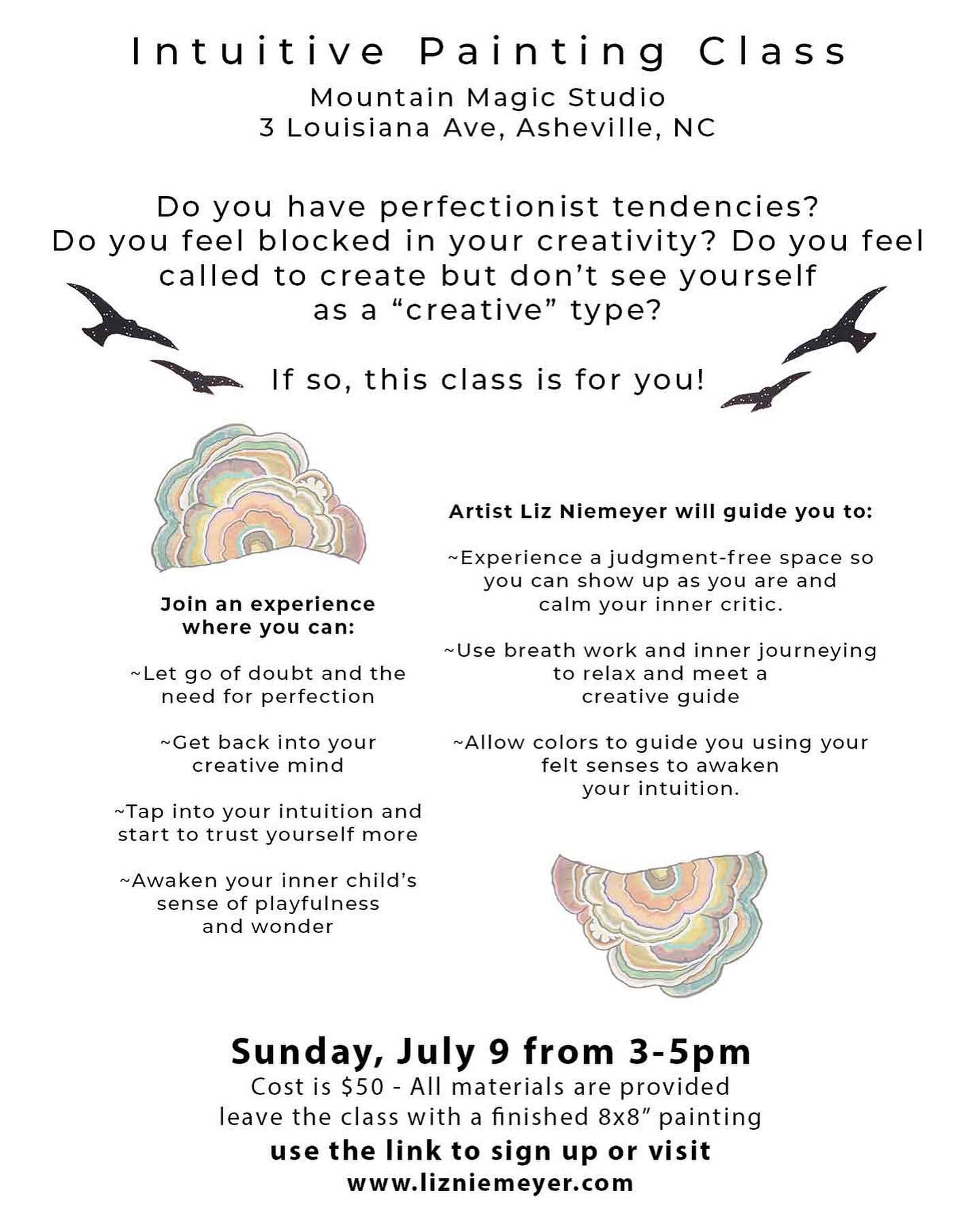 Do you have perfectionist tendencies that keep you from fully expressing your creative self? 

Are you feeling blocked in your creativity?

Do you feel called to create but don&rsquo;t see yourself as a &ldquo;creative&rdquo; type? 

If so, this clas