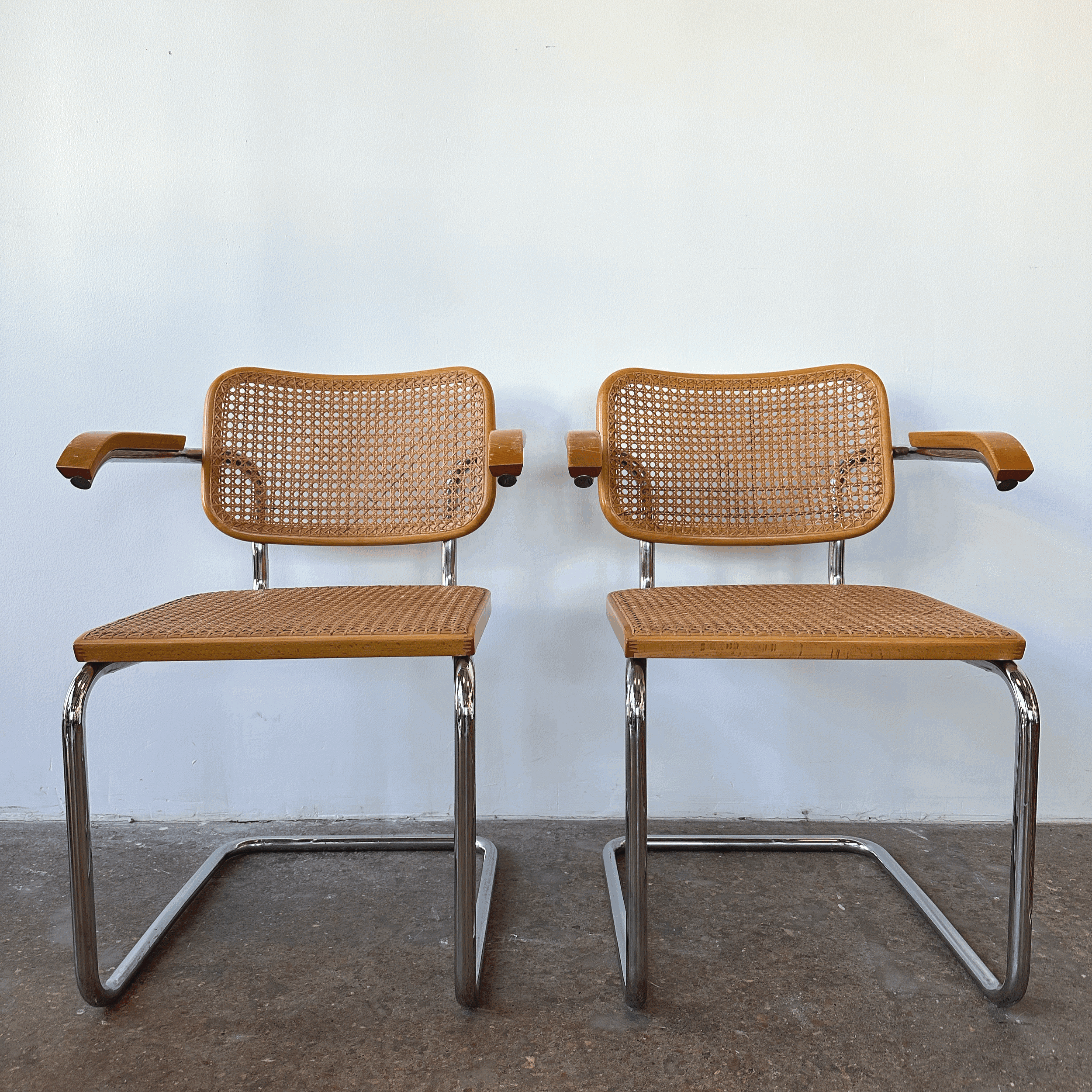 Cesca Dining Chairs by Marcel Breuer for Knoll