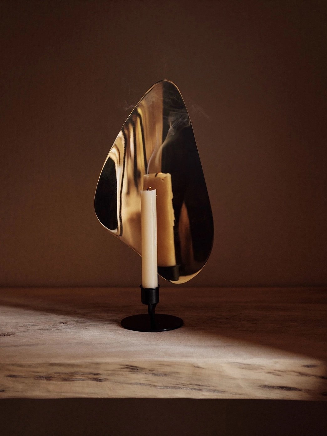 Polished Brass FlamBeau Candle Holders