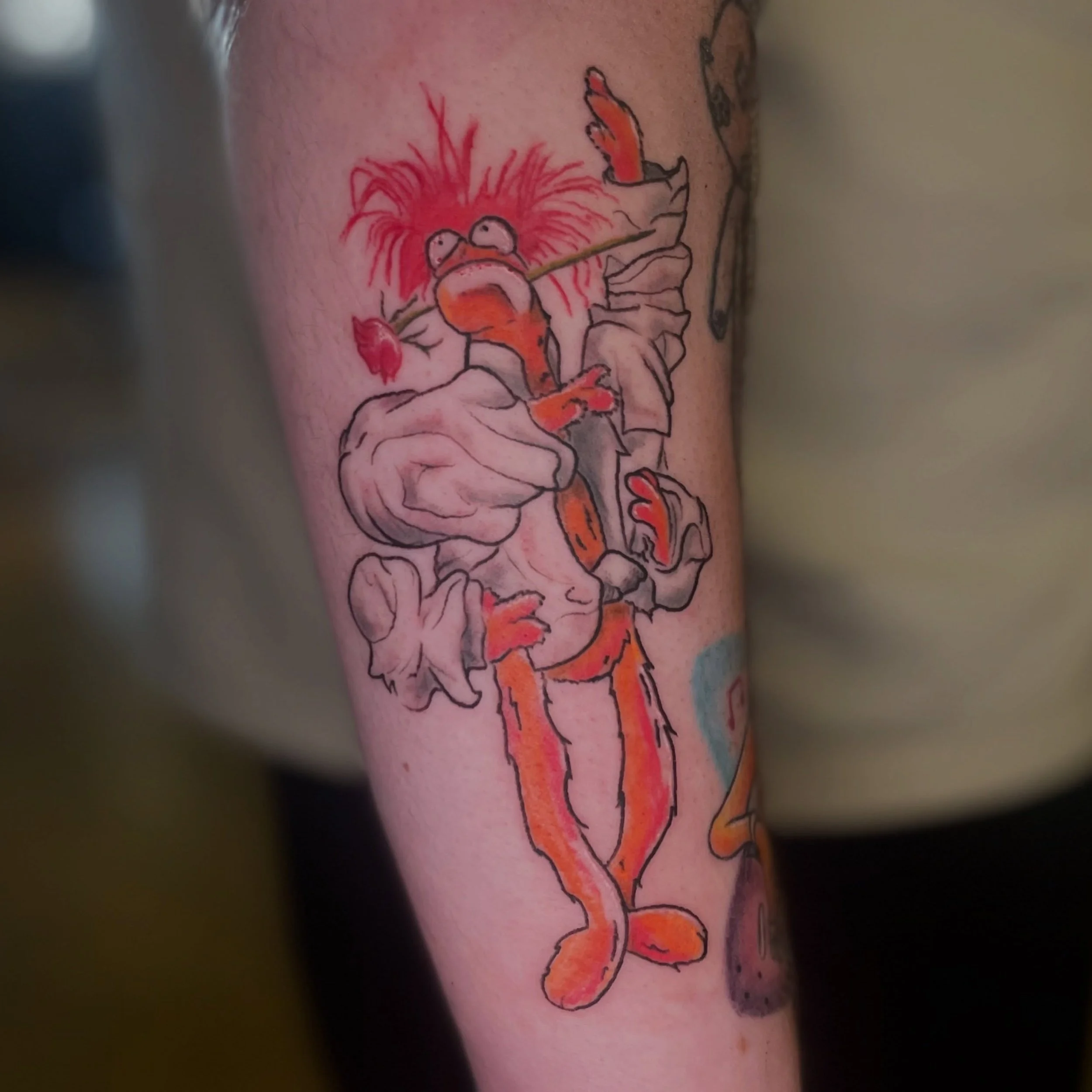 Happy birthday to my fav muppaholic @frostintheweeds 🤩

#pepethekingprawn #muppettattoo #muppettattoos