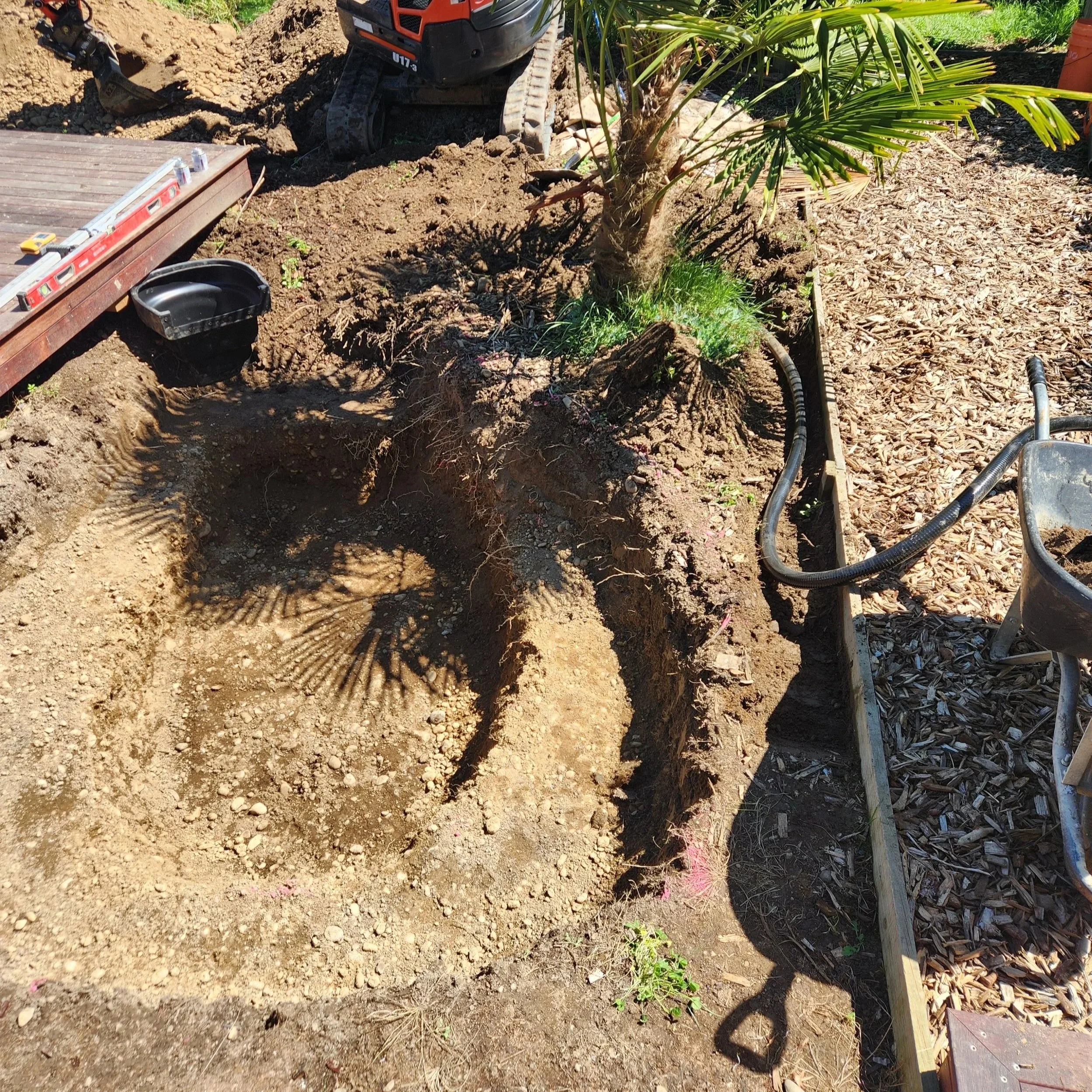 Eco-system pond excavation with Kubota mini digger — Southern Waterscapes Ltd, Selwyn Canterbury