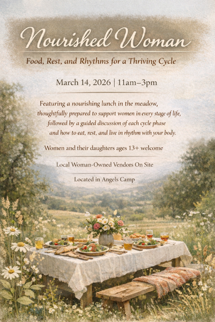 Nourished Woman; food, rest, and rhythms for a thriving cycle