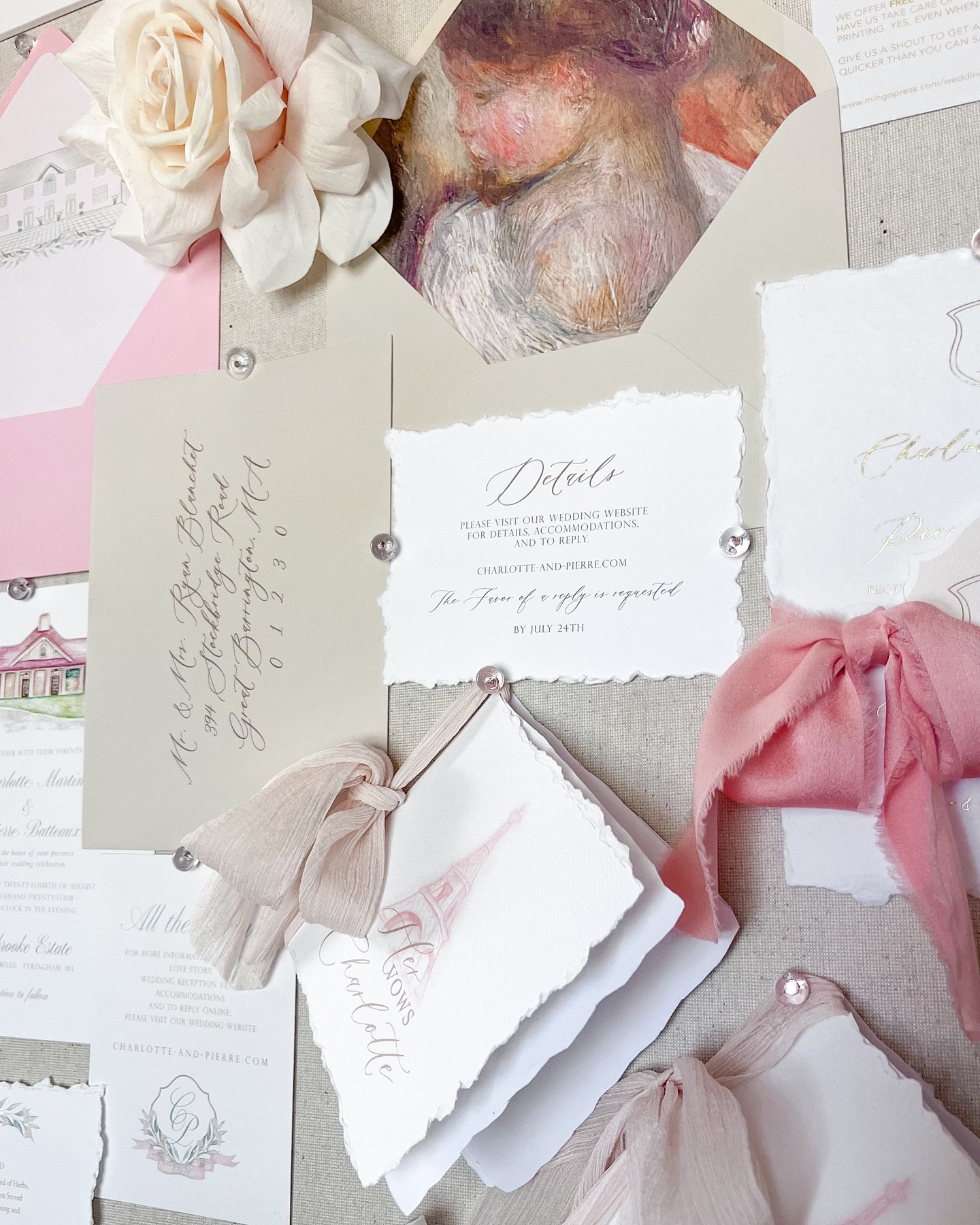 Getting details ready for the Western New England Bridal Show happening this SUNDAY at the Mass Mutual Center! 💒💐

Couples, pre-register online at cjcevents.com or purchase tickets at the door &mdash; and be sure to visit our booth for some dreamy 