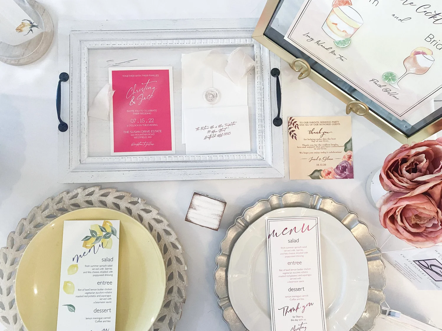 Custom Wedding Invitations CG Stationery Studio Springfield, MA