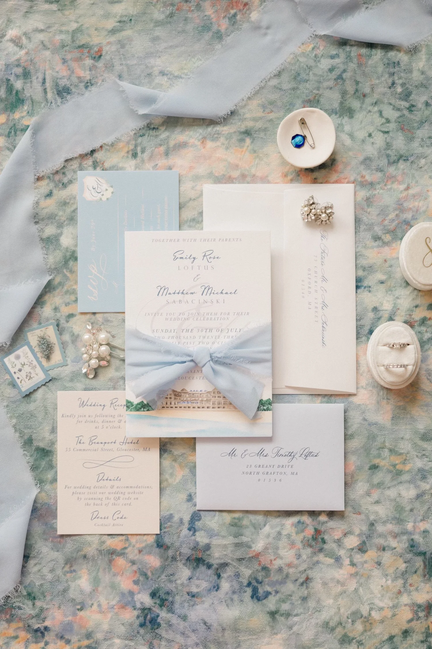 Custom Wedding Invitations CG Stationery Studio Springfield, MA