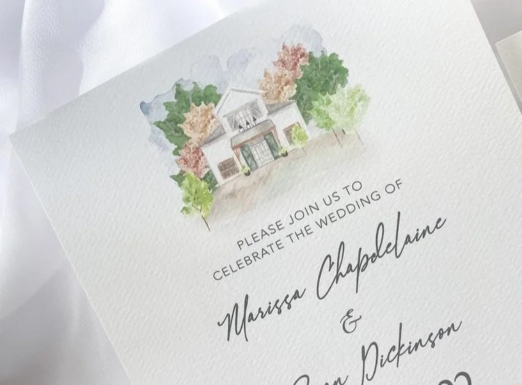 Custom Wedding Invitations CG Stationery Studio Springfield, MA