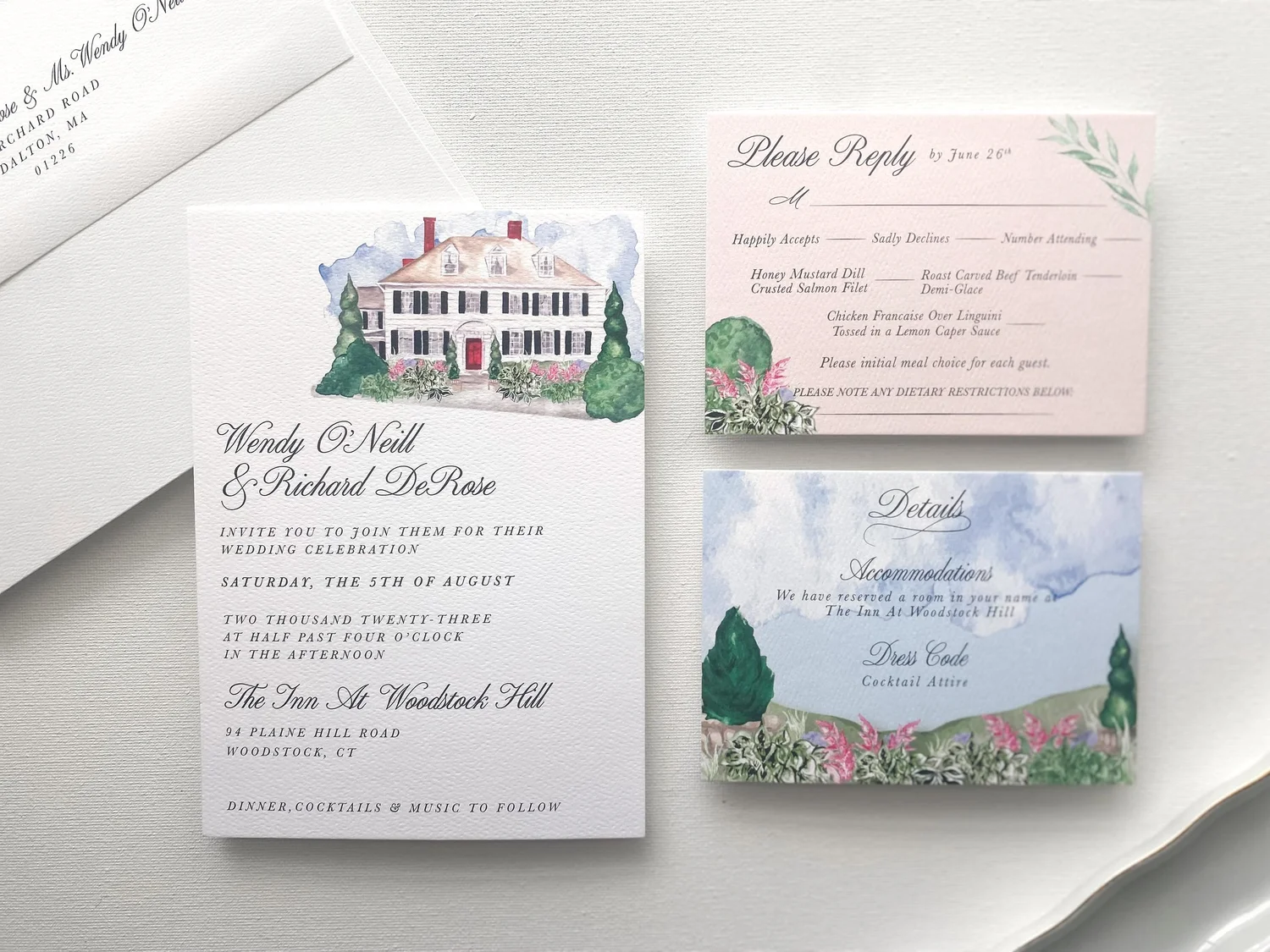 Custom Event Stationery Portfolio — CG Stationery Studio Custom