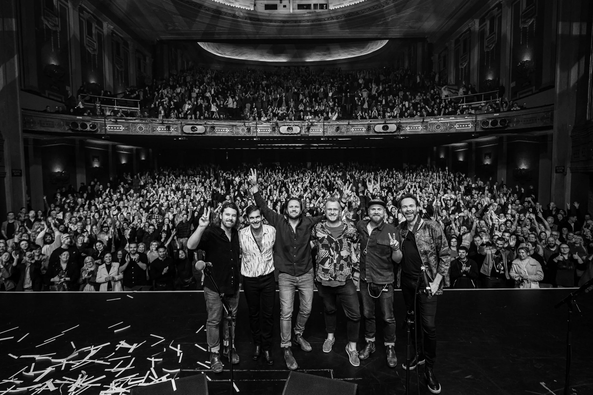 Dave Symes with Boy and Bear at the Palais theatre 