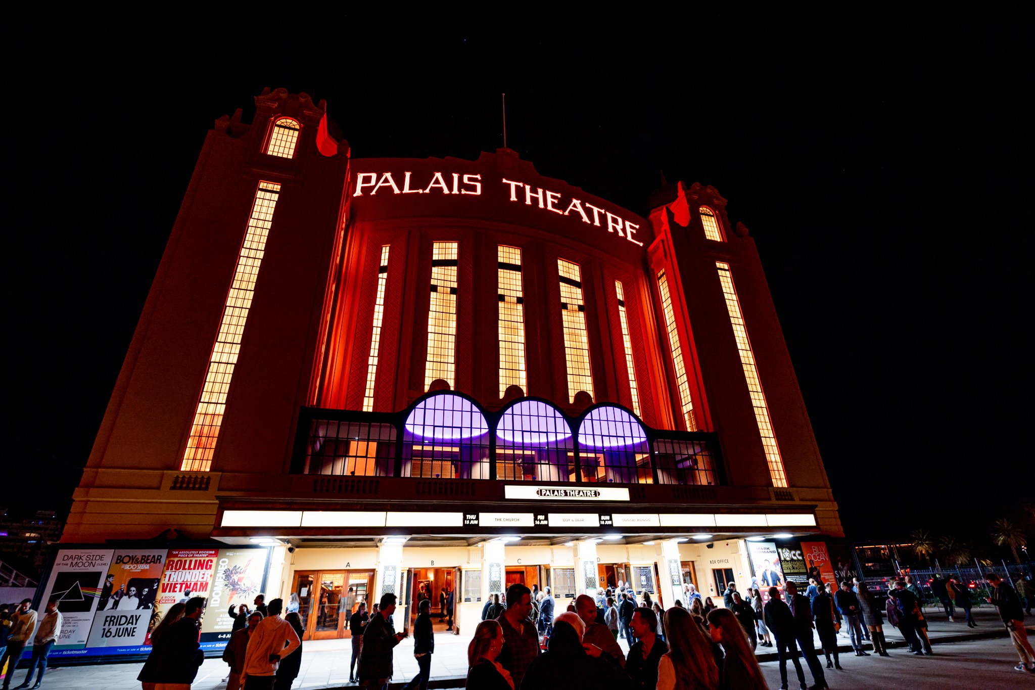 Dave Symes with Boy and Bear at the Palais