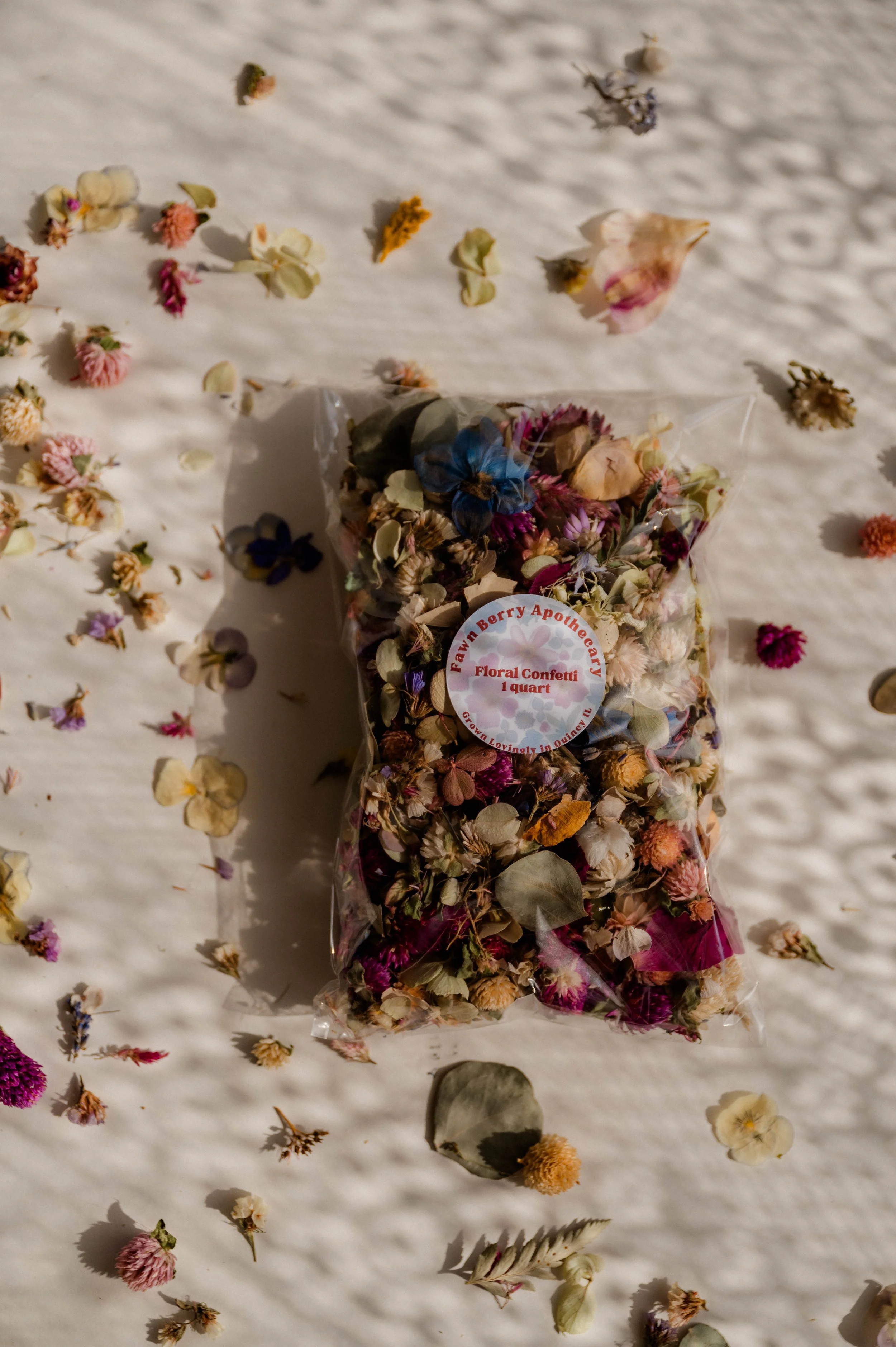 Floral Confetti for Weddings and Parties