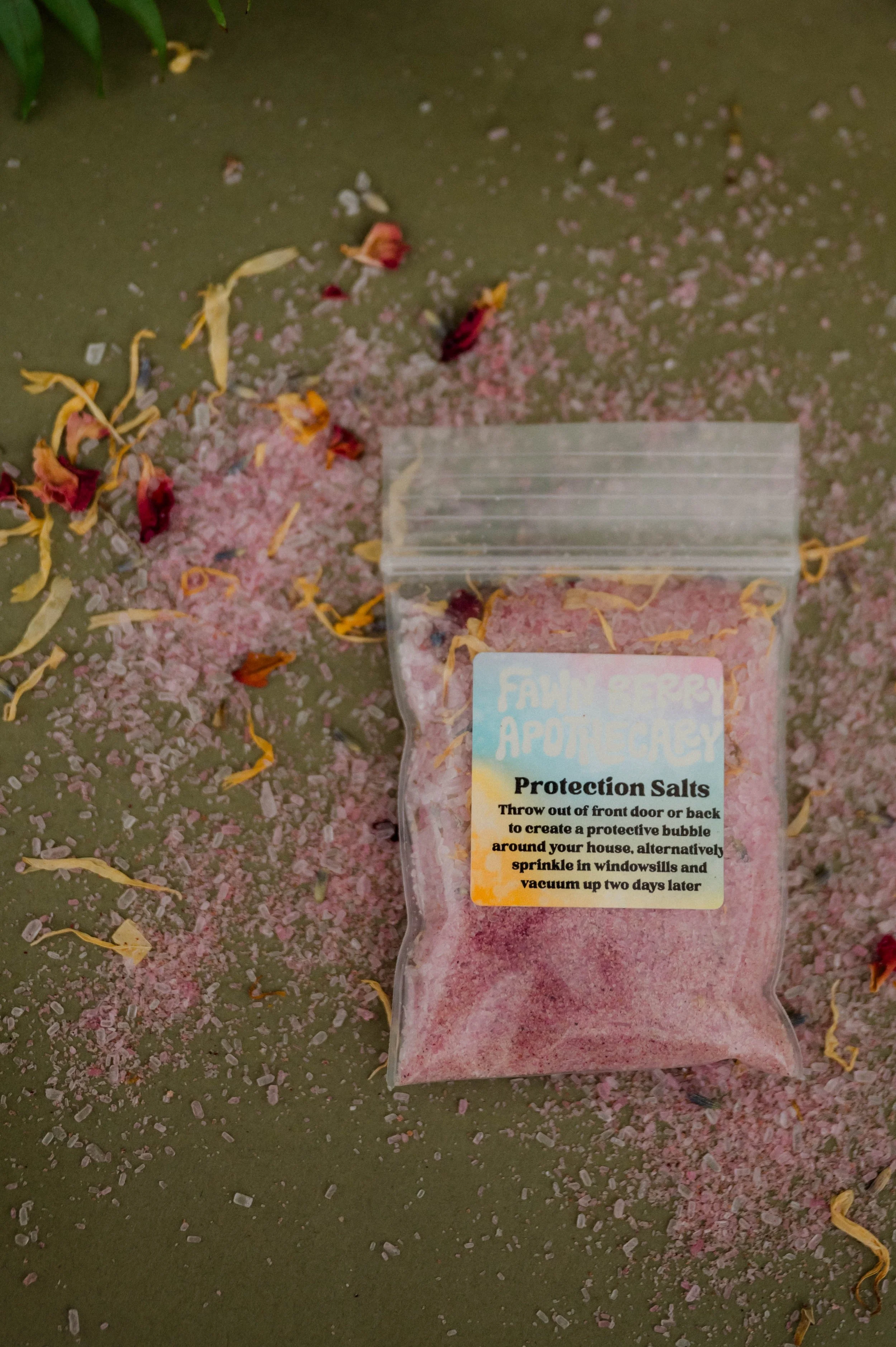 Protection Salt with Flowers