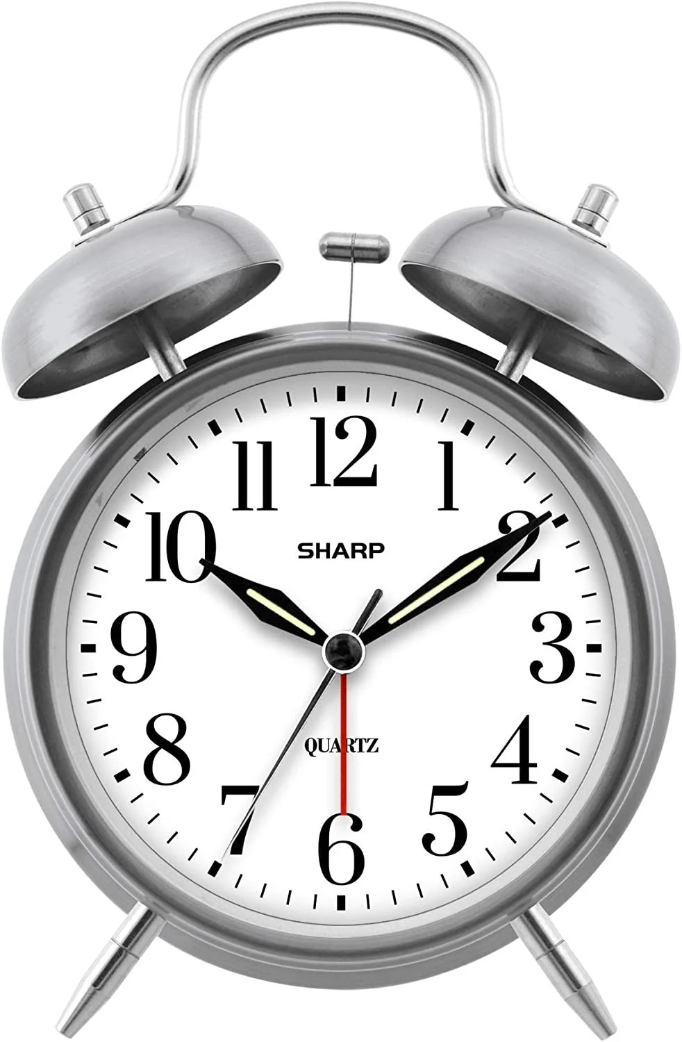 Sharp Twin Bell Alarm Clock Affiliate to help overcome sleeping in