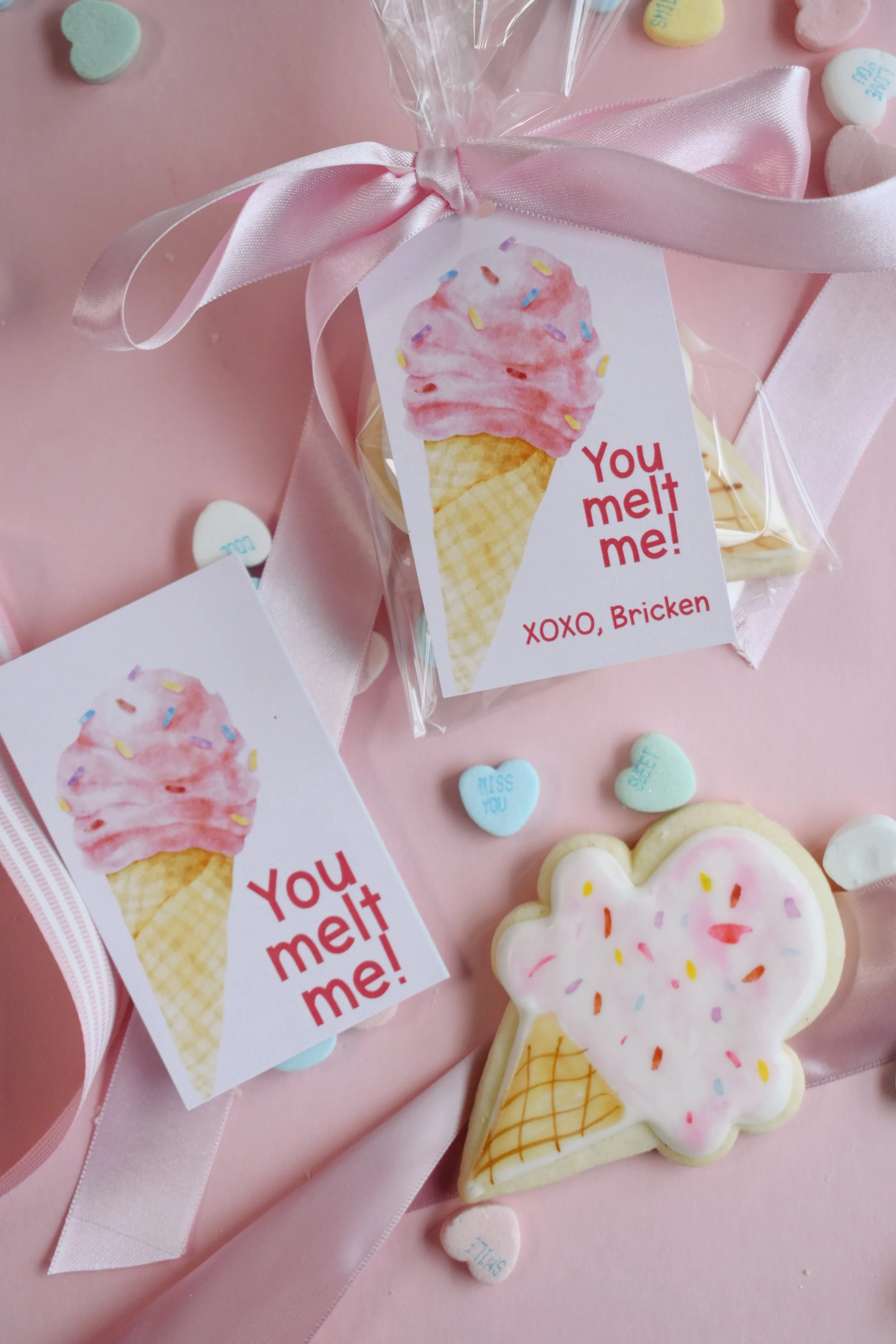 Ice Cream Themed Sugar Cookies