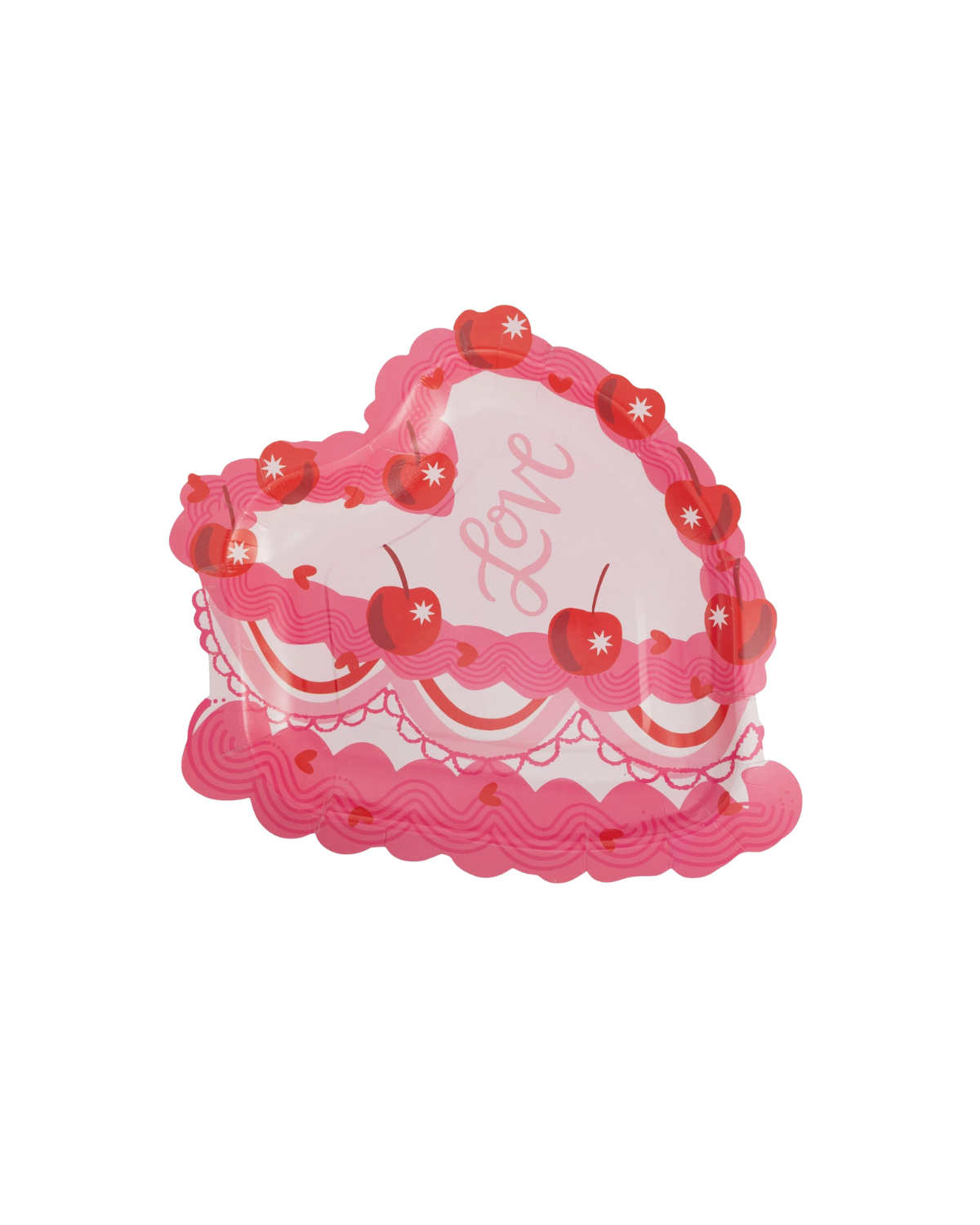 Love Heart Cake Shaped Plate