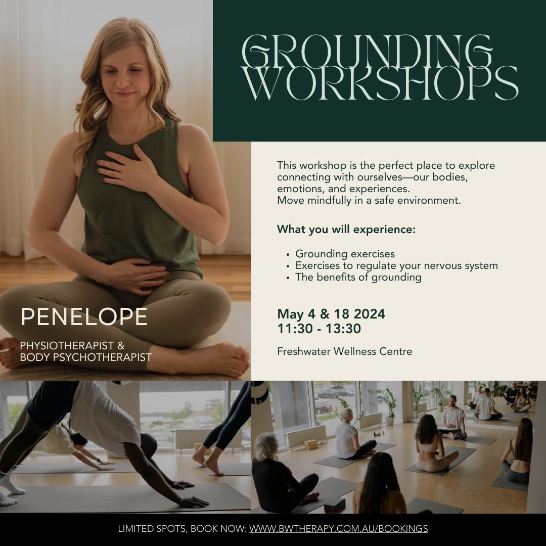 🌿Find your centre: Grounding Workshop 🌿

Join me, a body psychotherapy student and physiotherapist with 16 years of experience in helping people heal and recover.

In this 2 hour session you will learn practical techniques to deepen your connection