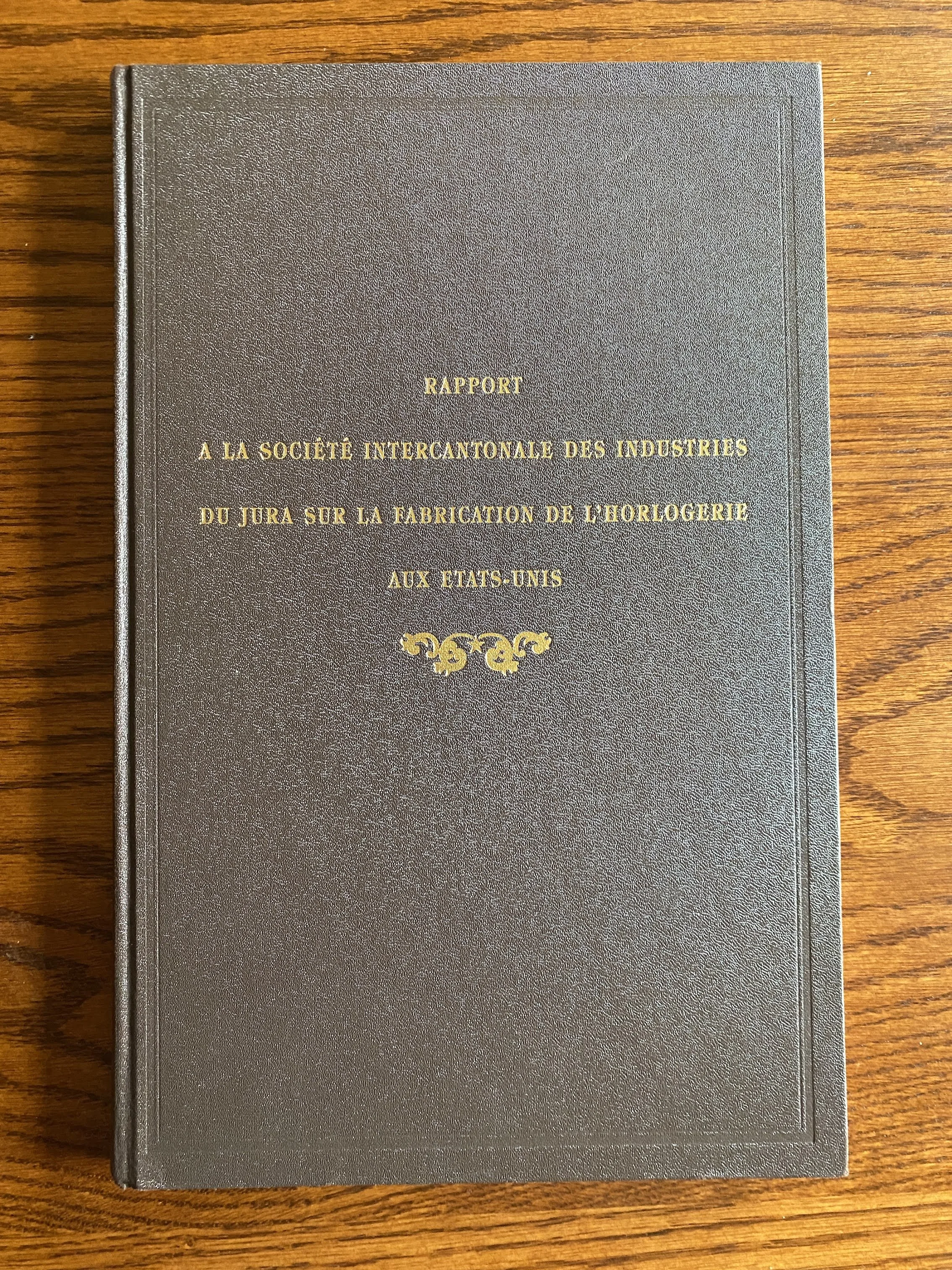 Jacques David's report (special edition facsimile copy produced in 1992 by Longines - Author's photo)