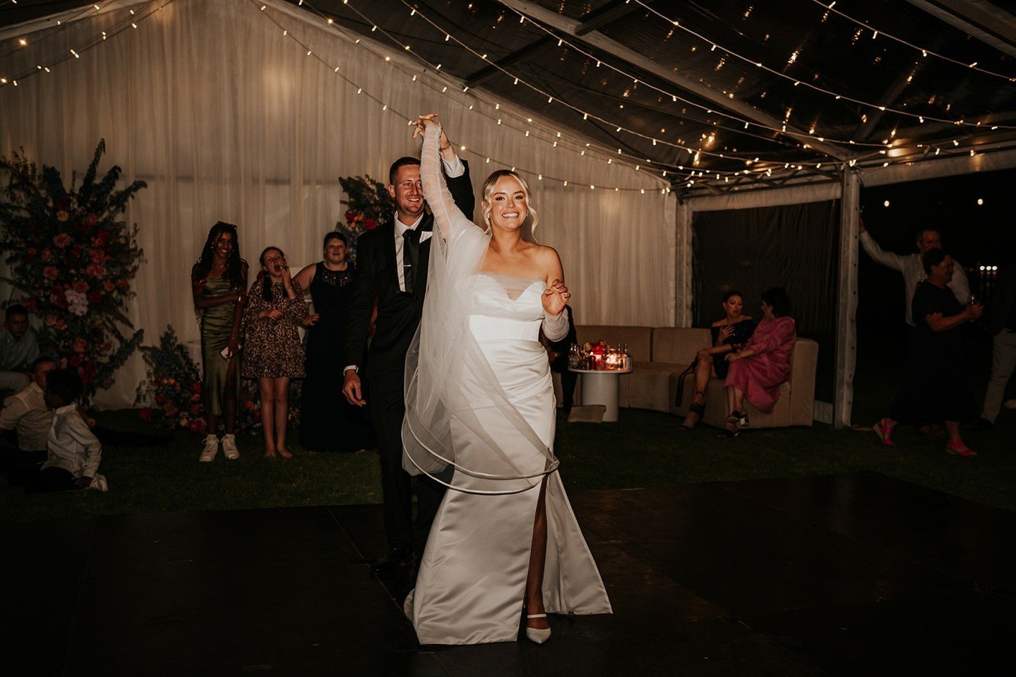 Shari and Lochy tied the knot!

Colour and style brought the good times and celebration for this loved up couple.

Spot our clear marquee, sheer curtains and cocktail furniture. Perfect to dance the night with your favourite people.
-
Photography - @