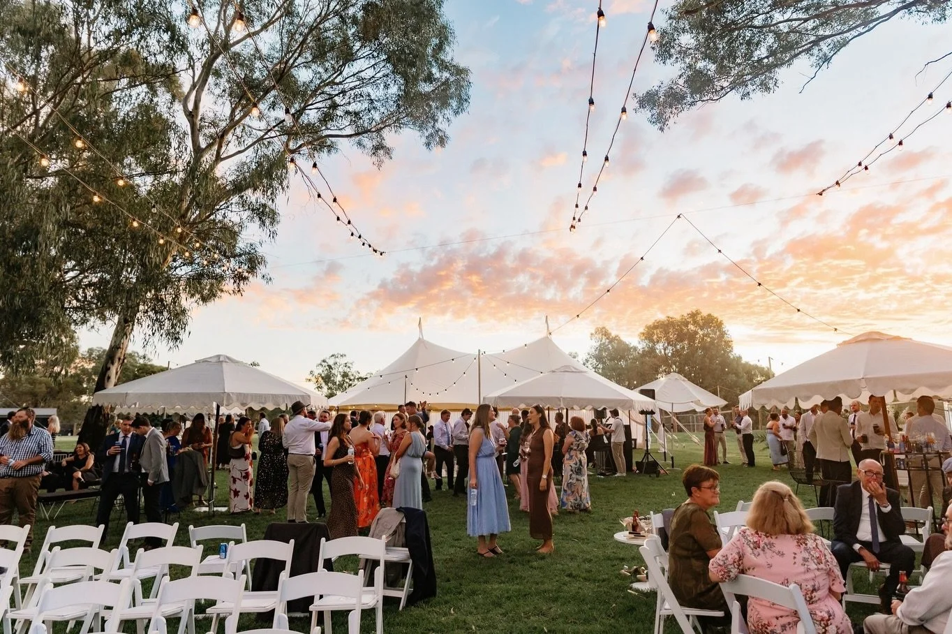 Riverside wedding dreams.

Anita and Adam&rsquo;s day at @goolwa.river.retreat was all about creating beautiful spaces for guests to gather and celebrate. A ceremony by the river, scalloped umbrellas for shade, our Resort Collection creating relaxed 