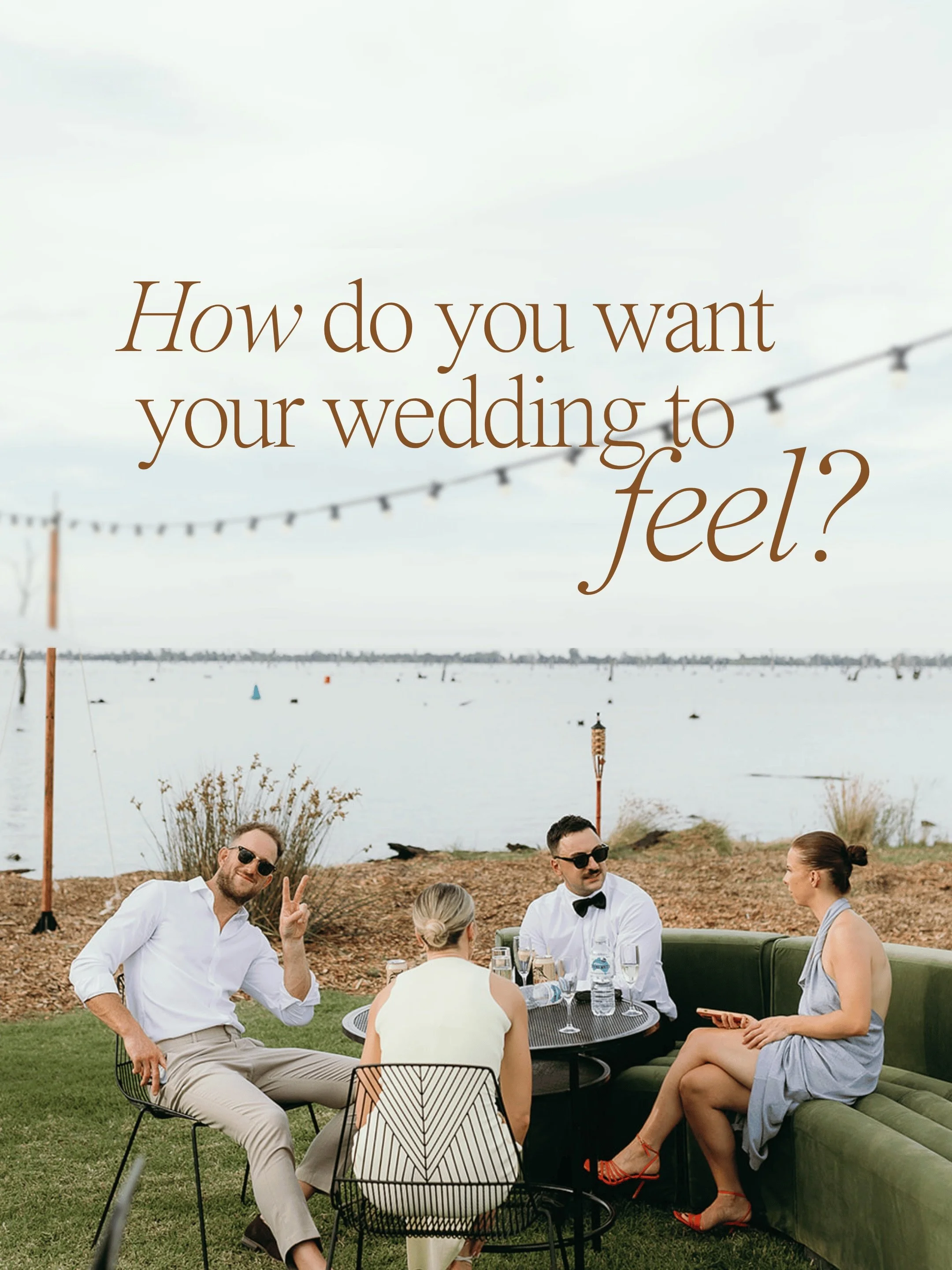 Before you start choosing individual pieces of furniture, start with one question&hellip;

How do you want your wedding to feel?

Warm and organic? Fresh and garden inspired? Modern and refined? Maybe dark and luxe?

Once you know the feeling you&rsq