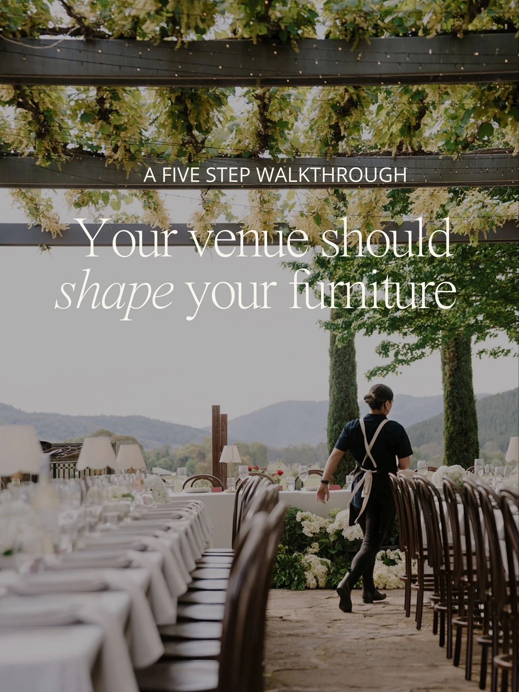 Start with the space, then build the feeling 🤍

Five steps for choosing furniture that suits your venue. Swipe through, then save it for your venue visits.
